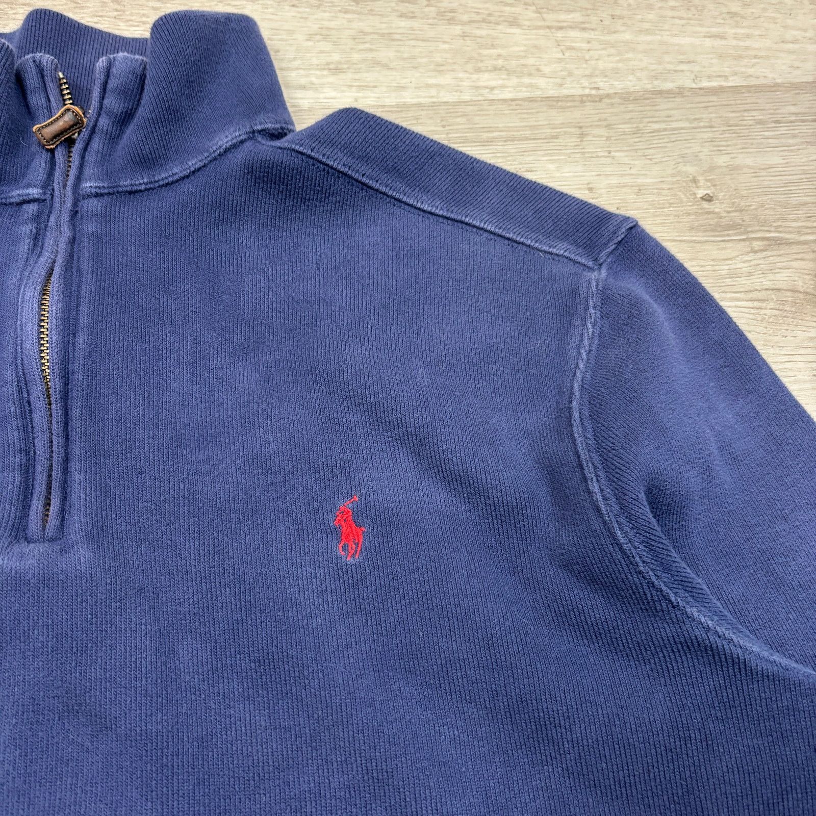 Polo Ralph Lauren × Vintage Vintage Polo Ralph Lauren 1/4 Zip Pullover Sweater Large Size US L / EU 52-54 / 3 - 3 Thumbnail