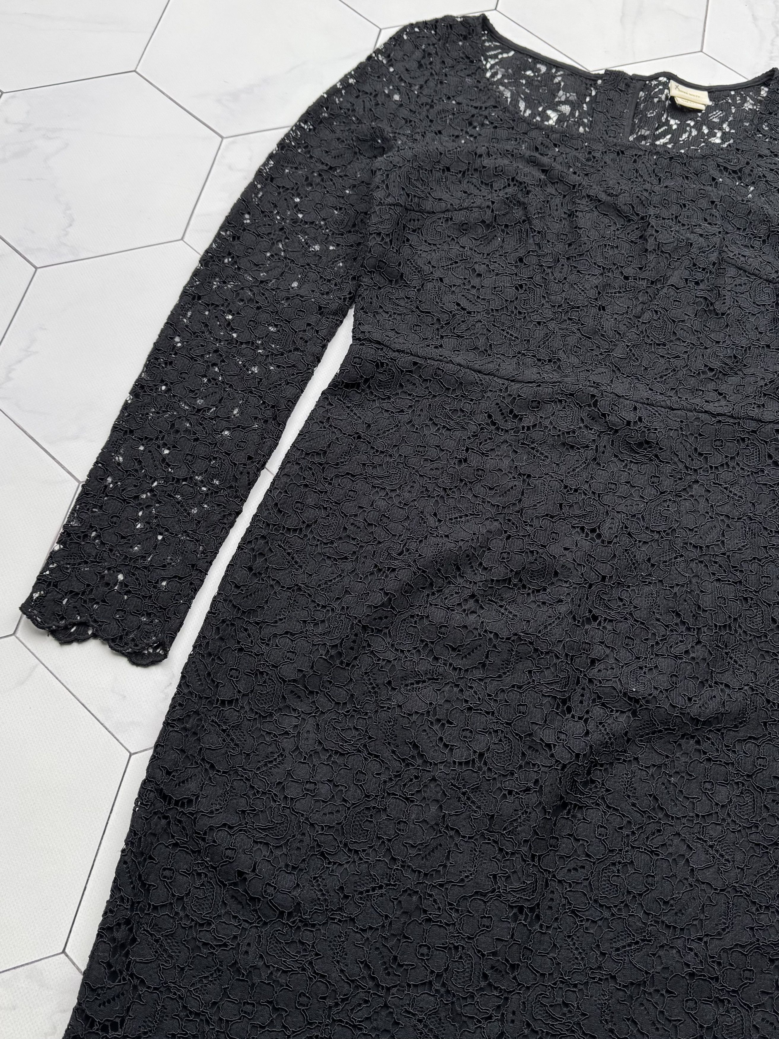 Miss Sixty Miss Sixty Lace Mesh Dress With Long Sleeve (B87) Size S / US 4 / IT 40 - 4 Thumbnail