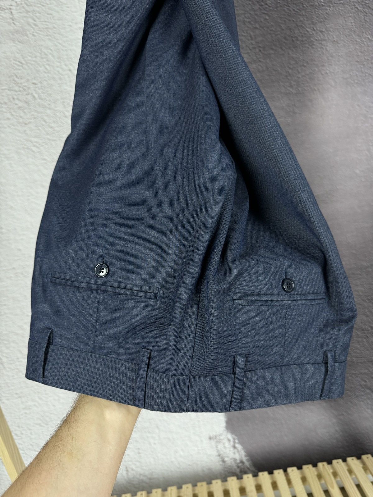 Other P. Langella Bottega italiana pattern blue 2 button 2 pc suit Size 34R - 18 Thumbnail