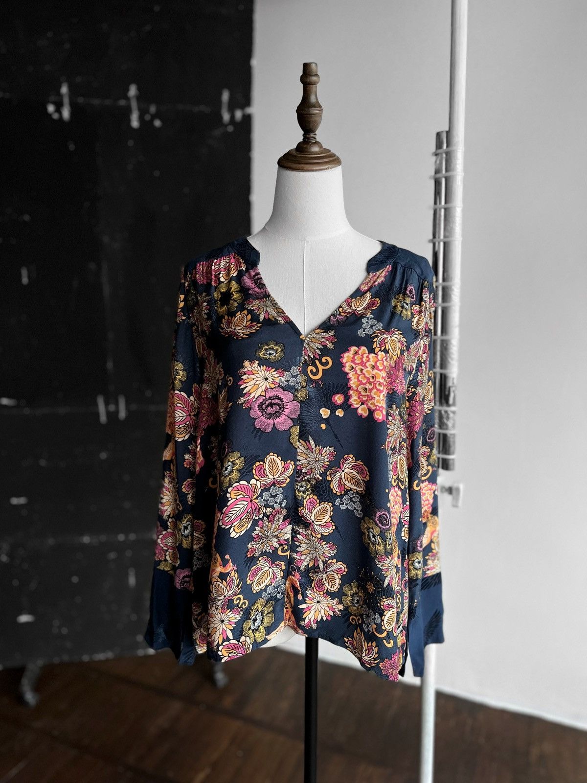 Odd Molly Odd Molly Womens Floral Long Sleeve Cute Blouse Top Shirt Size S / US 4 / IT 40 - 1 Thumbnail
