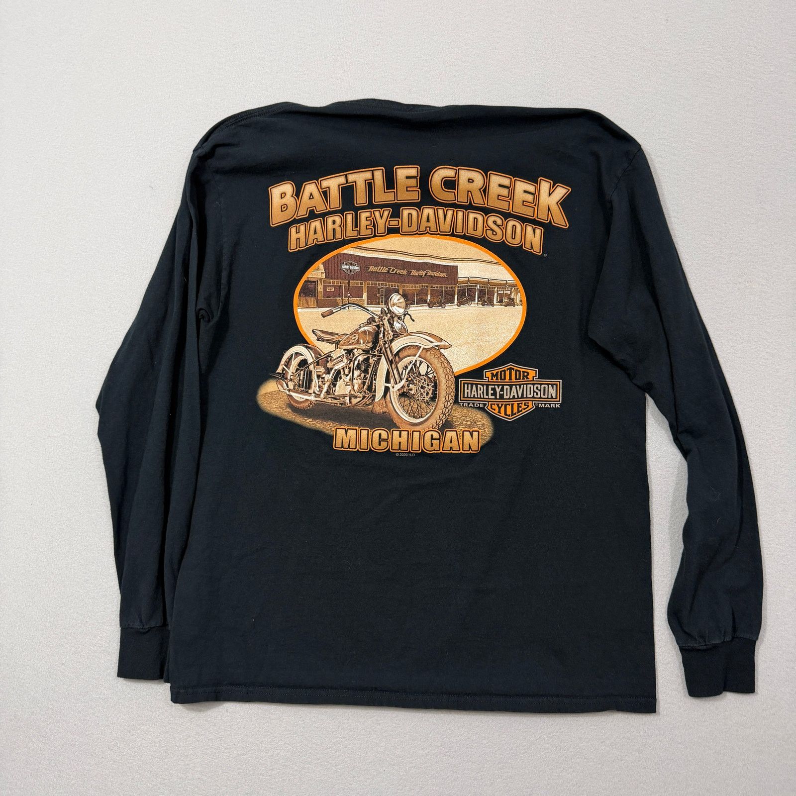 Harley Davidson Harley Davidson Long Sleeve Shirt Men's Large Battle Creek Size US L / EU 52-54 / 3 - 1 Thumbnail