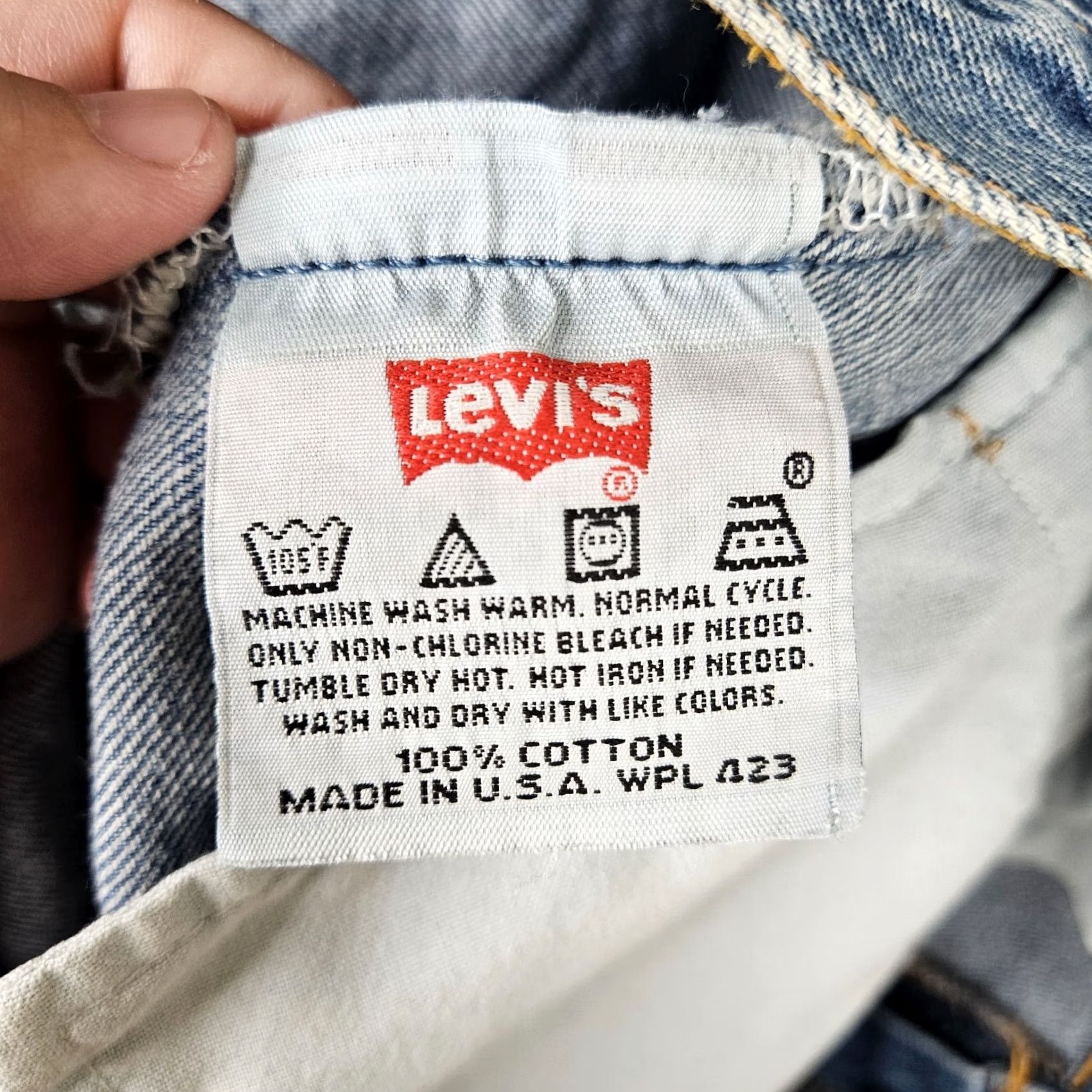 Levi's VINTAGE Levi's 501 Jeans Button Fly Blue 32 Inseam 30 USA Straight Mens Regular Denim Made in USA Levi's 501 Series 501 Model 90s Theme USA Century Size US 32 / EU 48 - 6 Thumbnail