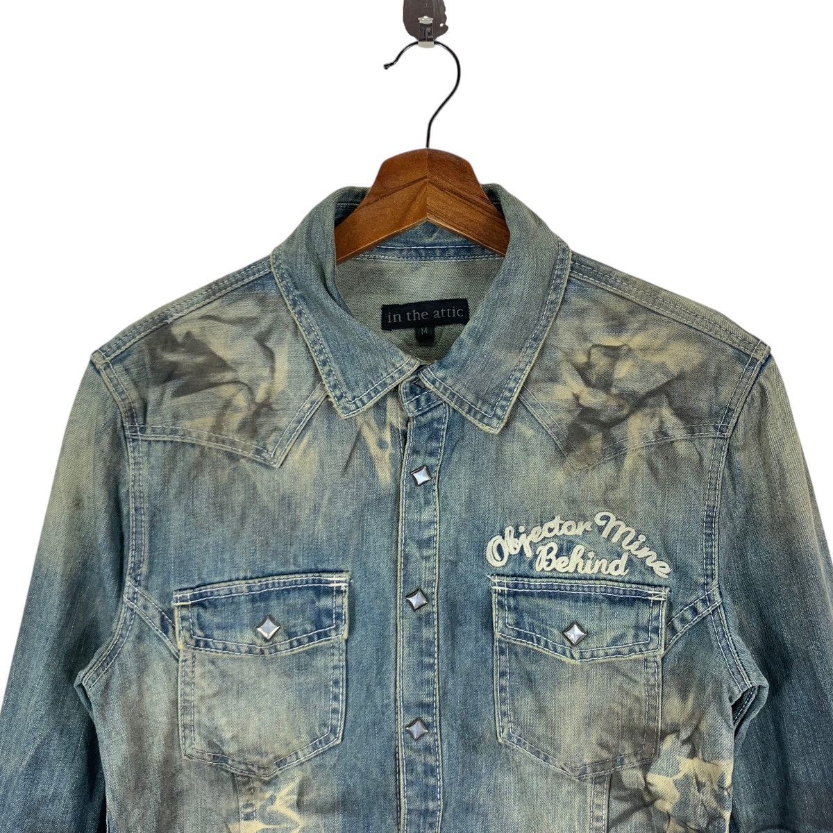 If Six Was Nine × In The Attic VINTAGE IN THE ATTICS PUNK GOTHIC DISTRESSED SNAP BUTTON Size US M / EU 48-50 / 2 - 6 Thumbnail