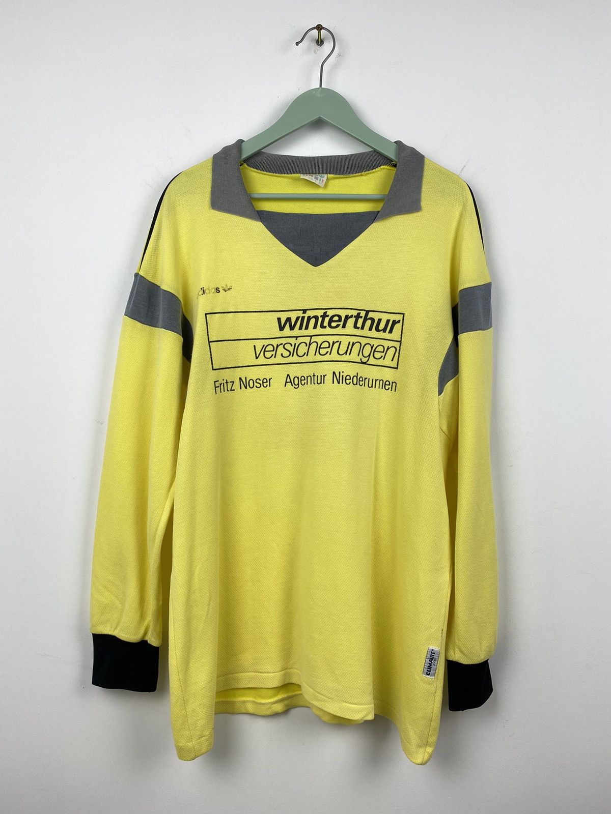 Adidas Vintage Adidas Winterthur 1980s #2 Ventex Soccer Jersey Size US L / EU 52-54 / 3 - 2 Thumbnail