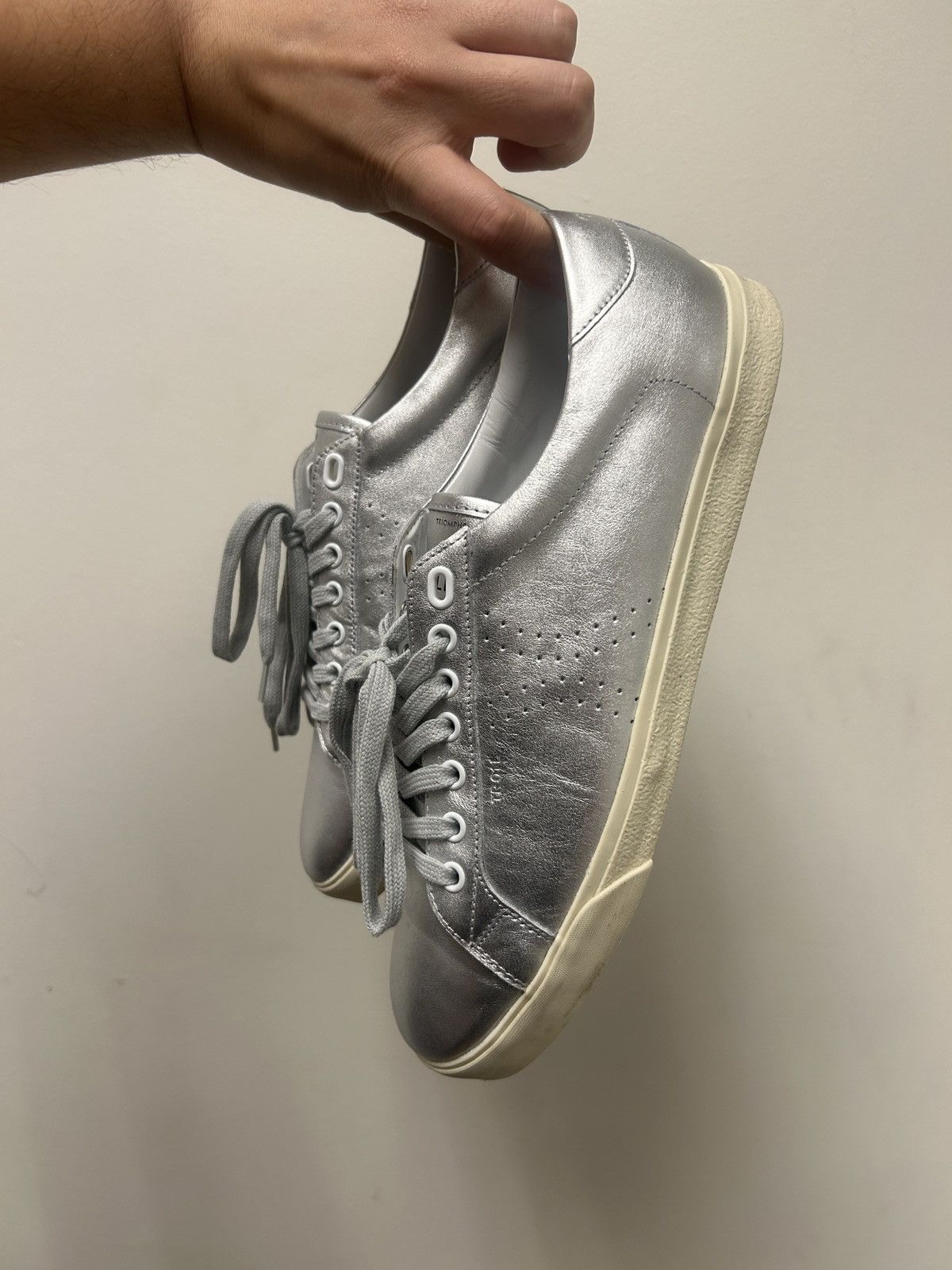 Celine WB! HEDI SLIMANE Triomphe Perforated Sneakers Size US 9 / EU 42 - 4 Thumbnail
