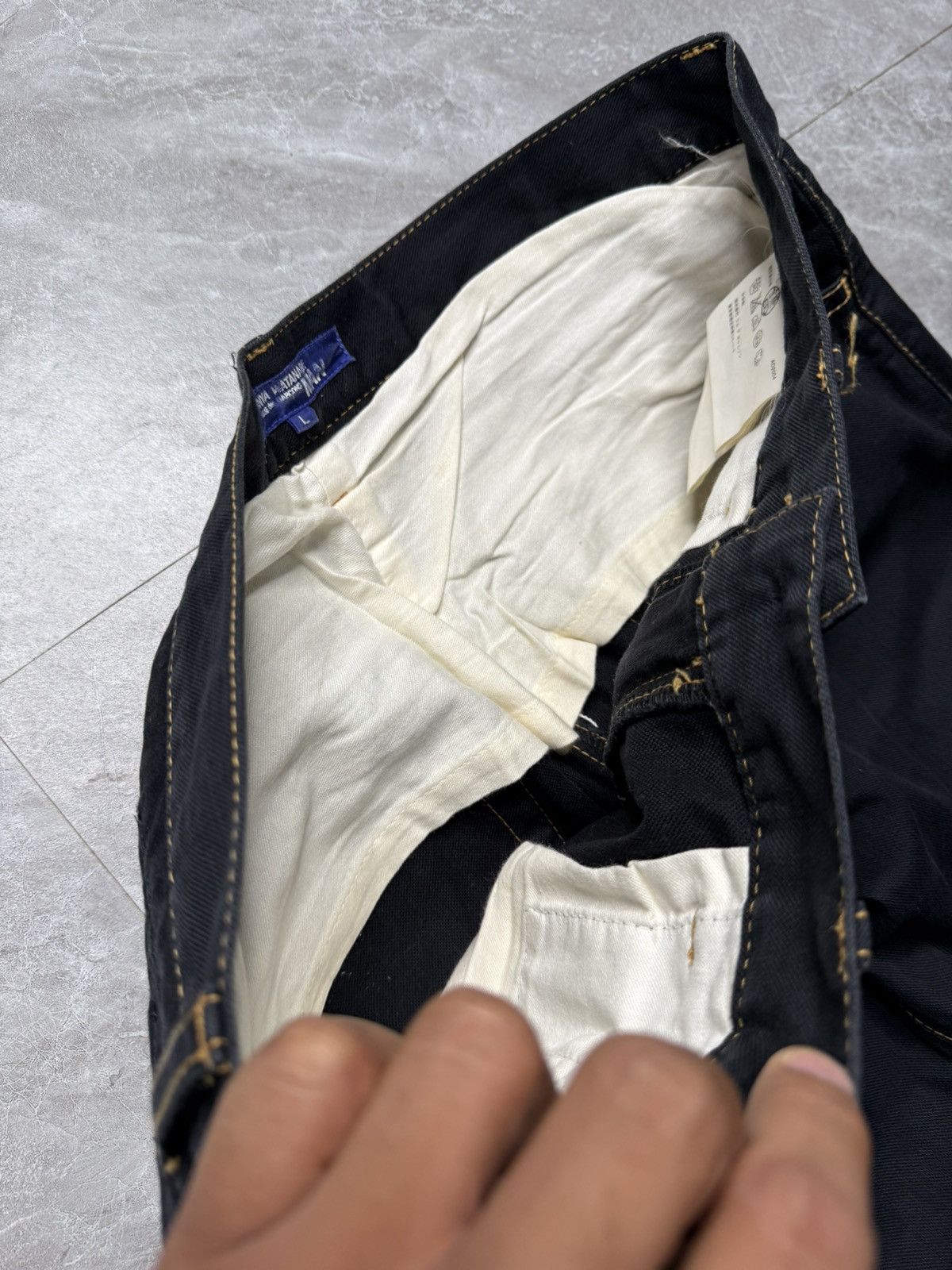Junya Watanabe Junya Watanabe A/W 04 Contrast Stitch 3D Biker Jeans Size US 33 - 9 Thumbnail