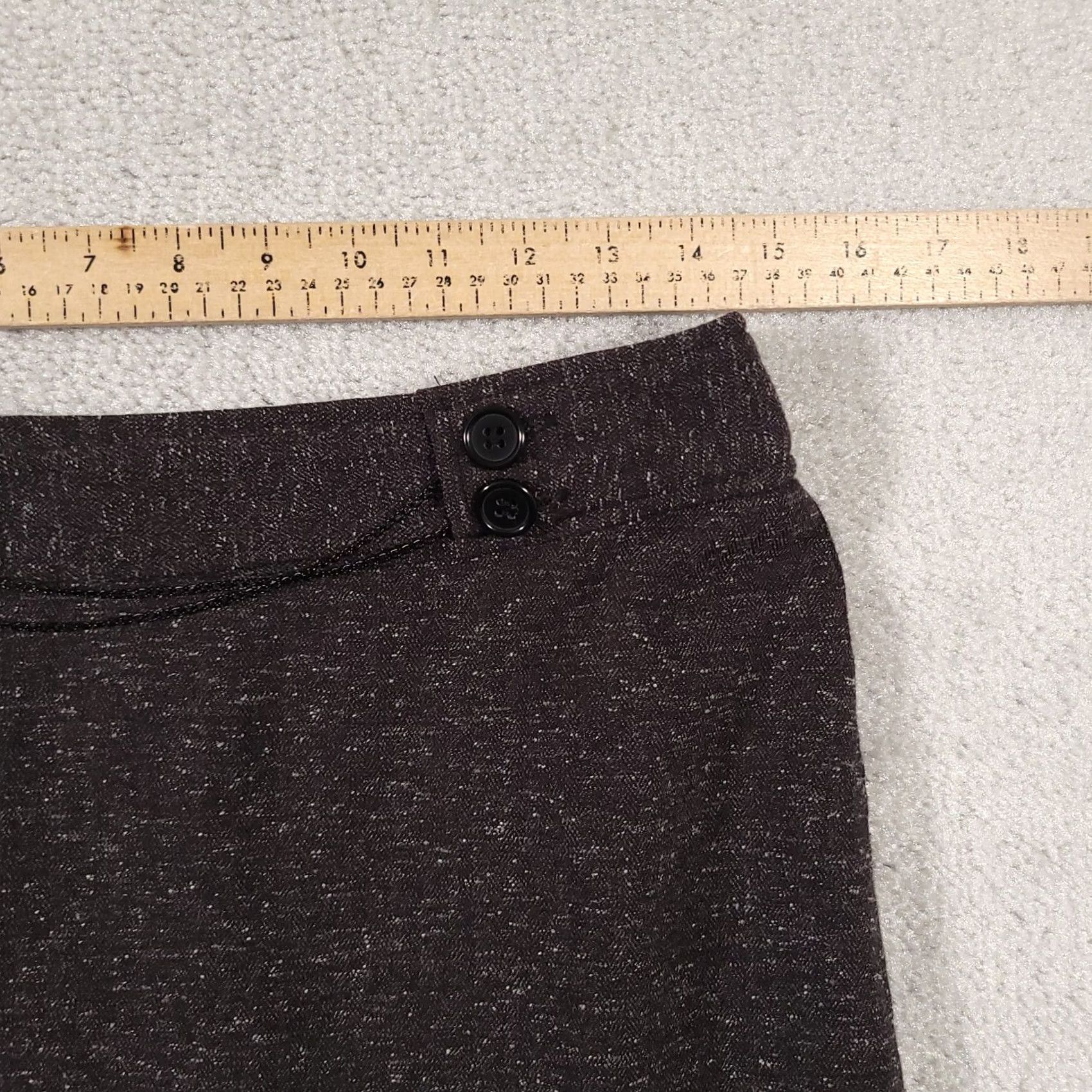 Worthington Worthington Pencil Skirt Women's 4 Gray Knit Lined Zip Knee Length Career Size 27" / US 4 / IT 40 - 6 Thumbnail