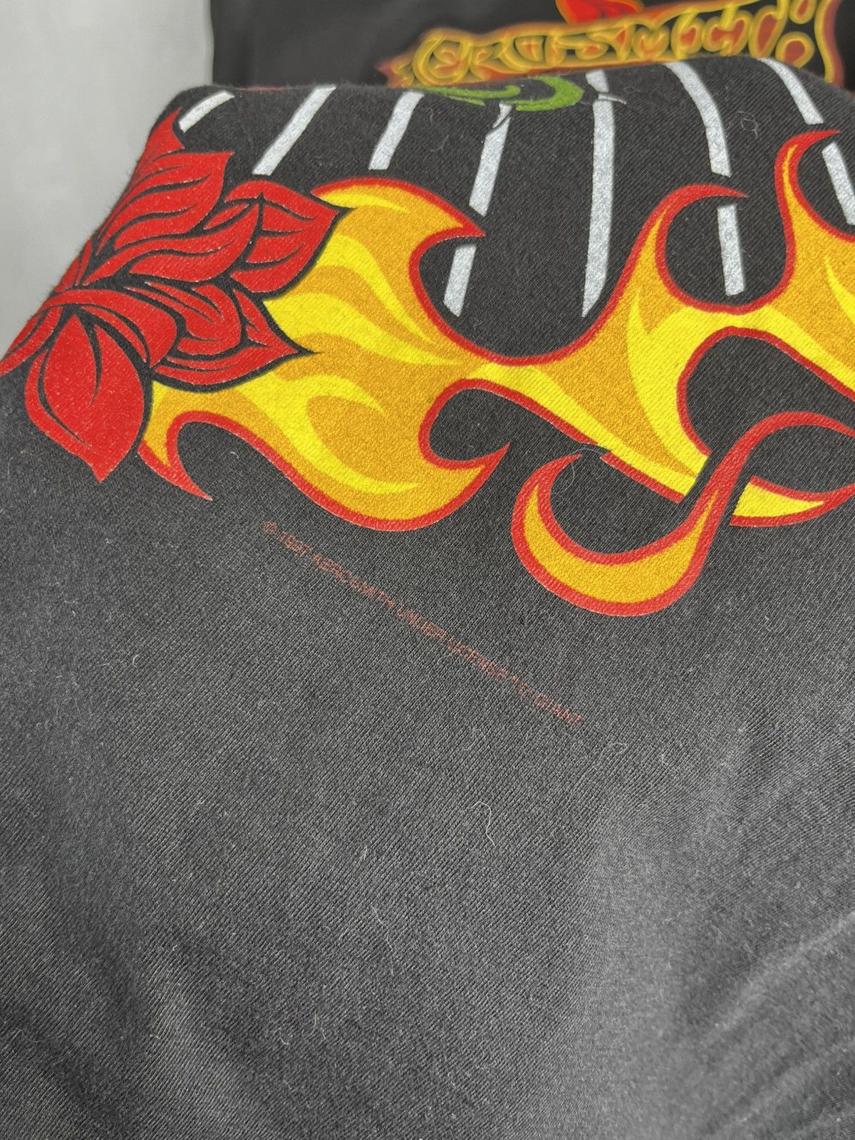 Band Tees Vintage 1997 Aerosmith Nine Lives World Concert Tour Size US L / EU 52-54 / 3 - 3 Thumbnail