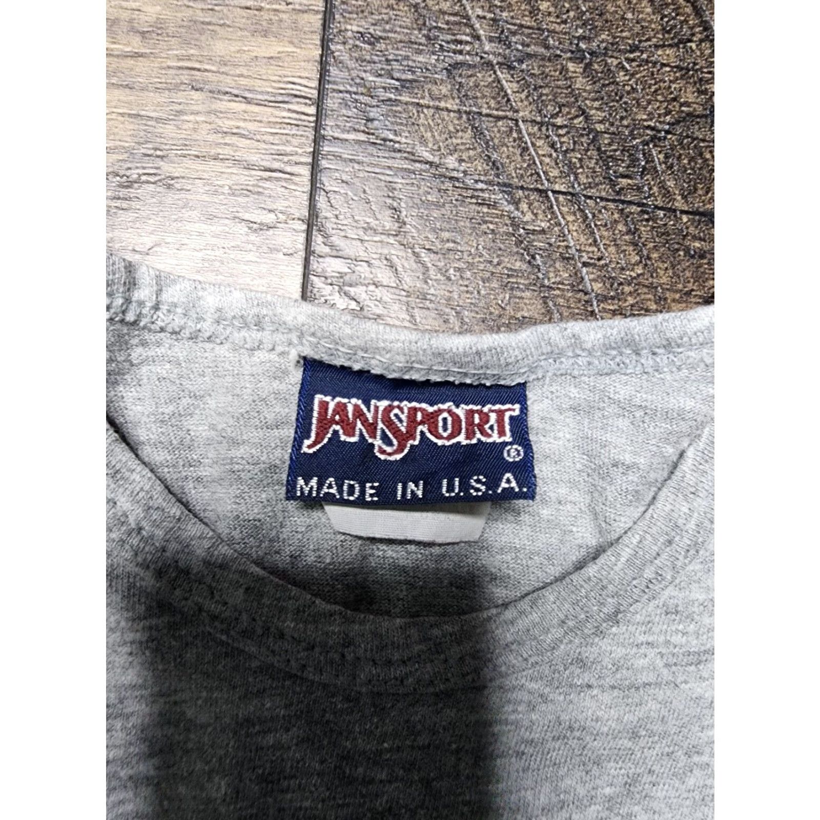 Jansport VINTAGE Jansport Tank Top Shirt STETSON University Graphic Tee 1980s Gray Mens L-SIZE Size US L / EU 52-54 / 3 - 4 Thumbnail