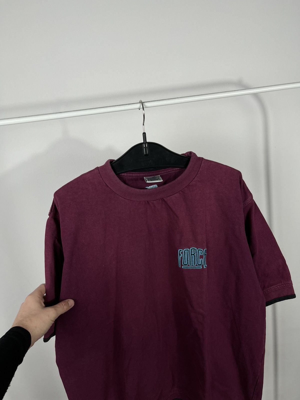 Nike Vintage Nike Force T Shirt Burgundy Logo Crewneck Size US XL / EU 56 / 4 - 6 Thumbnail