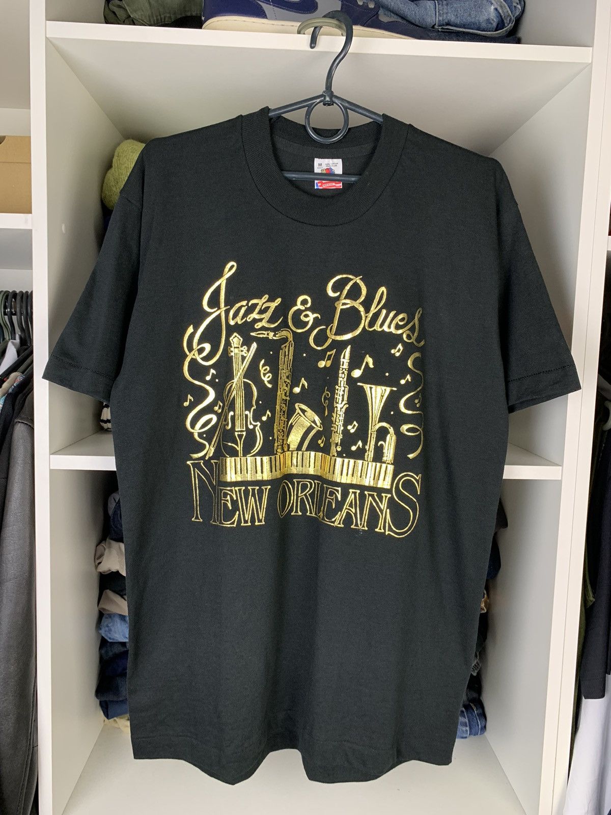 Band Tees Vintage Jazz & Blues New Orleans Single Stitch T-shirt Size US M / EU 48-50 / 2 - 1 Thumbnail