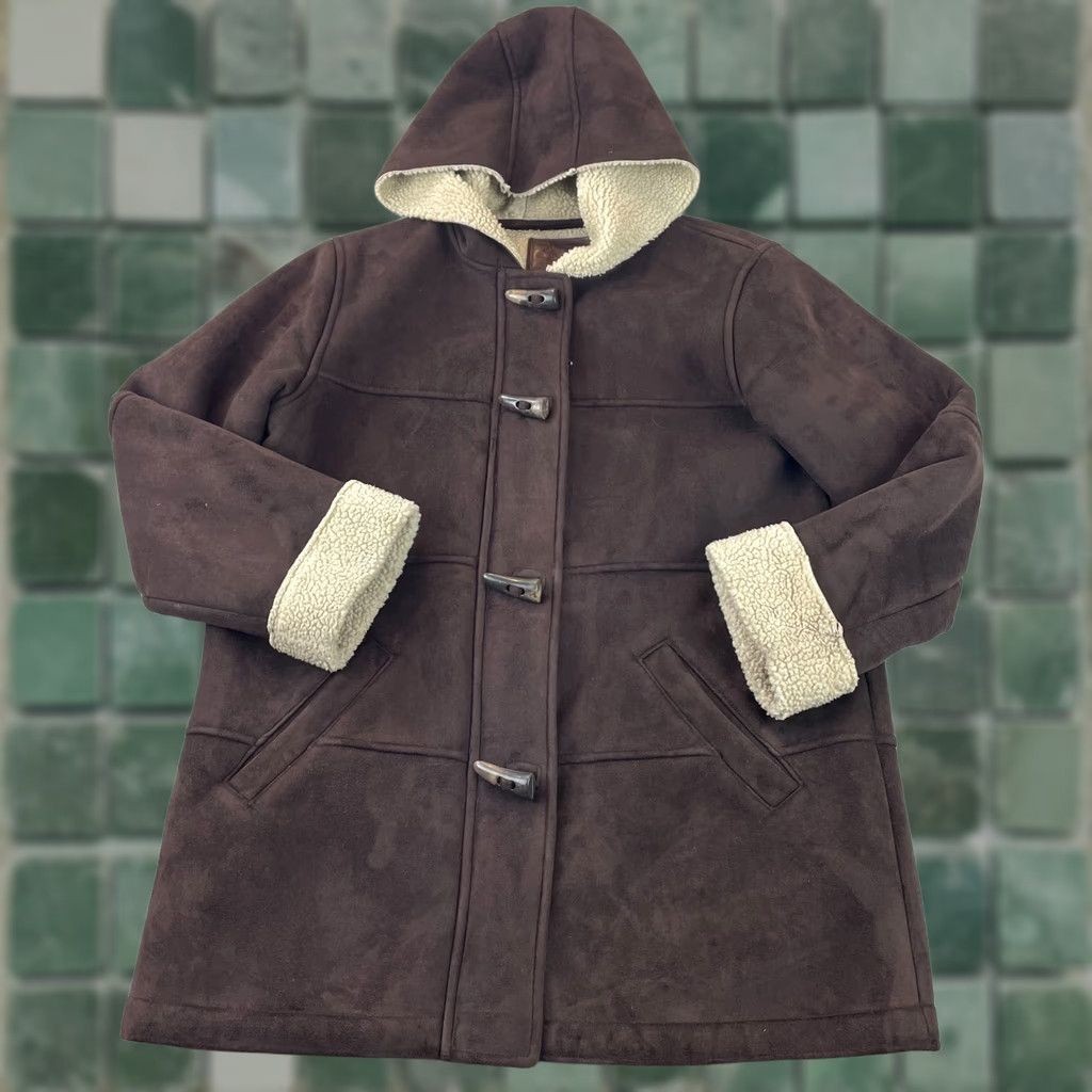 Ralph Lauren VINTAGE Lauren Ralph Lauren Coat Jacket Women Small Chocolate Brown Toggle Hooded LRL Coat Size S / US 4 / IT 40 - 1 Thumbnail