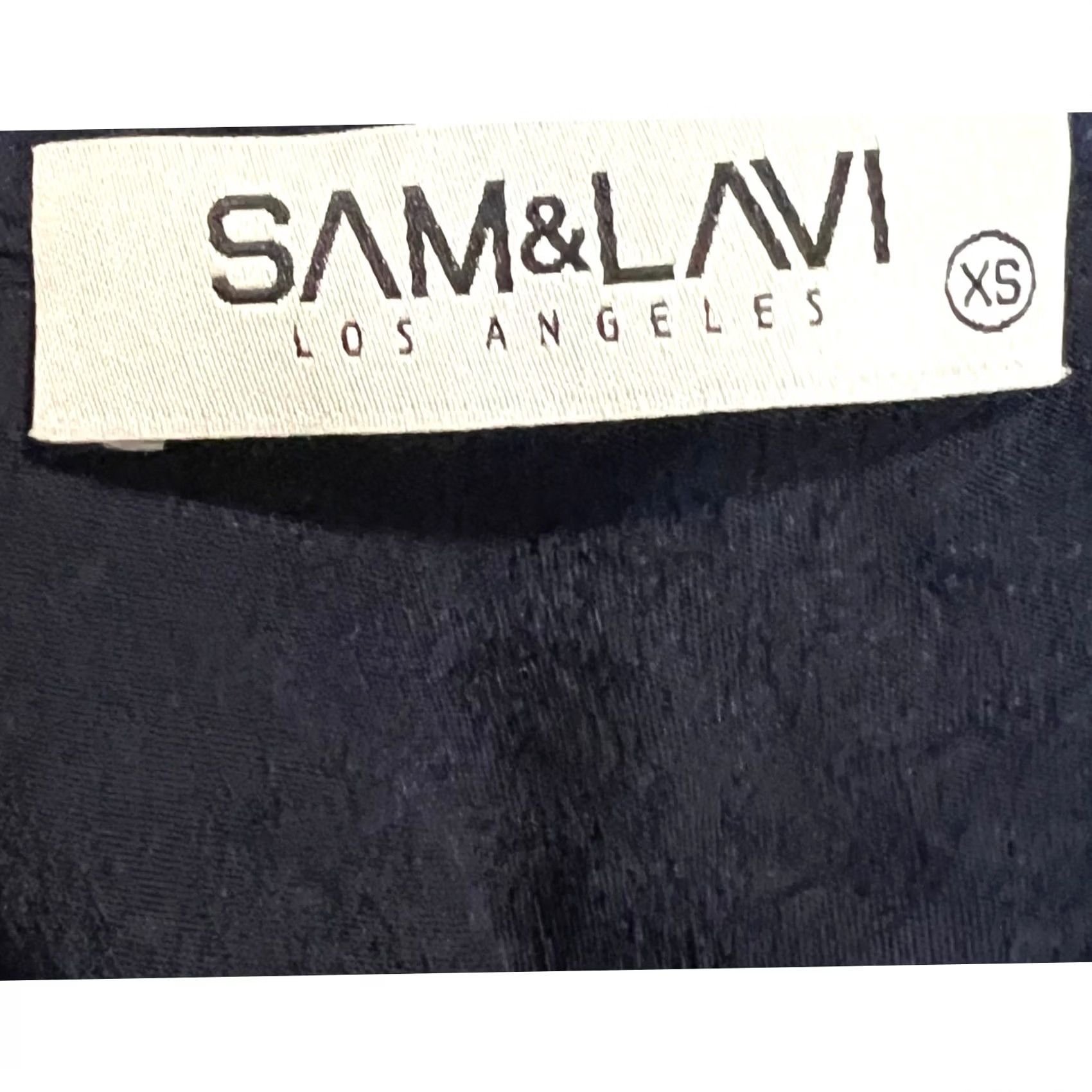 Vintage Sam & Lavi Shift Dress Sheer Lace Overlay Navy & Metallic Gold Party Glam XS Dress Women Short 3/4 Sleeve Vintage No Size XS / US 0-2 / IT 36-38 - 8 Thumbnail