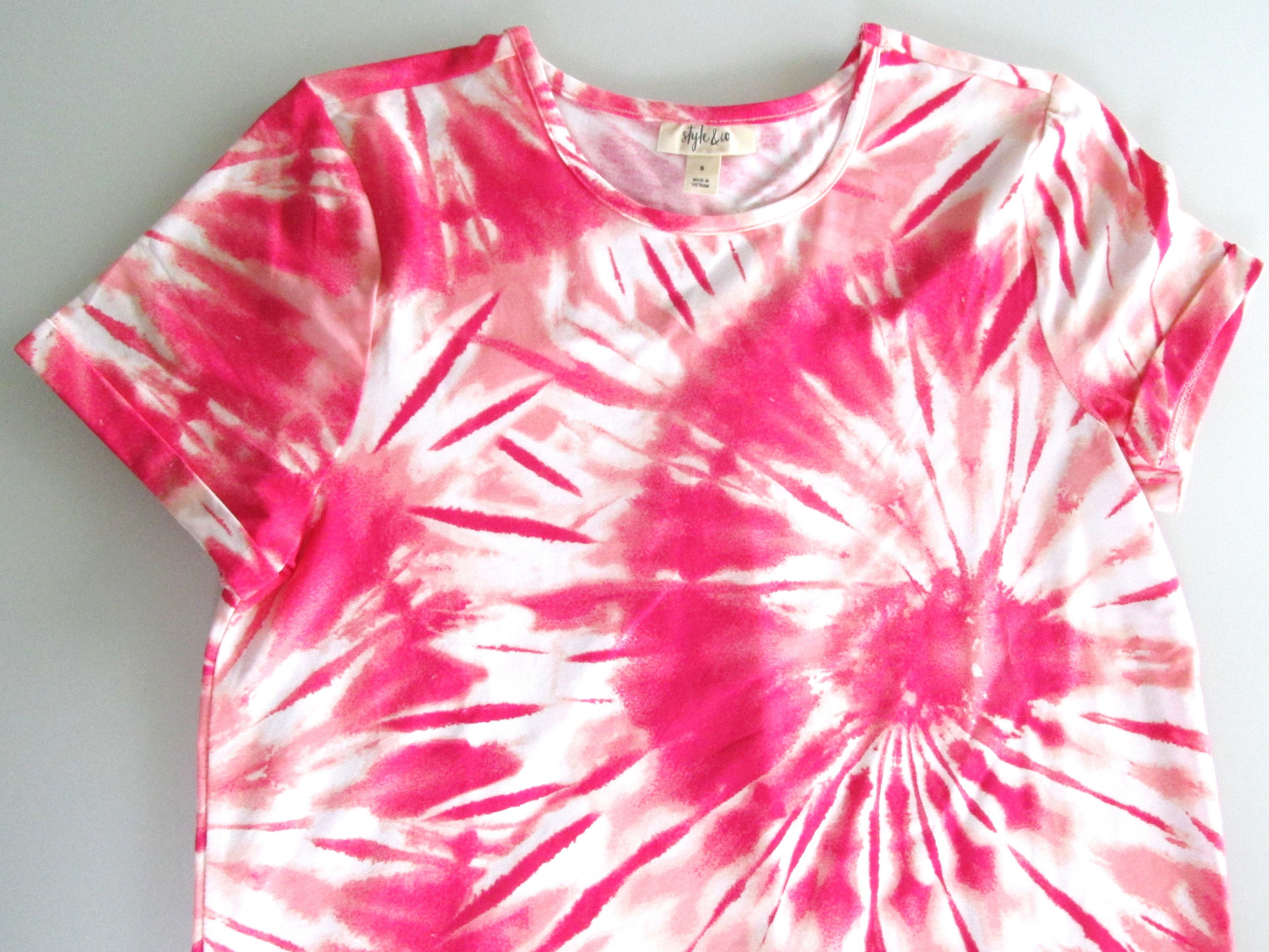 Style & Co Style & Co. (NWT) Tie Dye T-Shirt Knit Dress Size Small Size S / US 4 / IT 40 - 3 Thumbnail