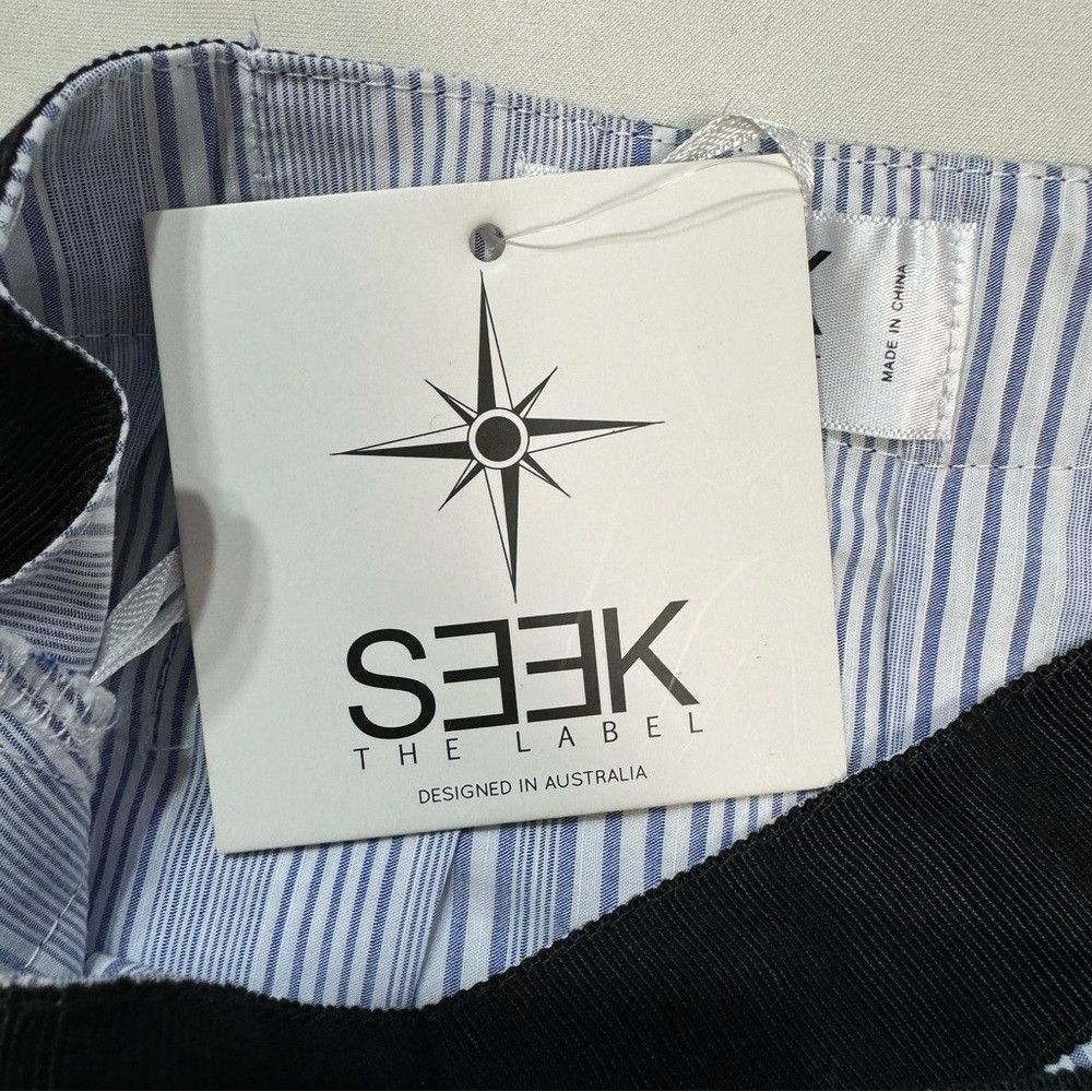 Other NWT New $114 LF Seek the Label Stripe Wrap Mini Skirt Size Size 27" / US 4 / IT 40 - 6 Thumbnail