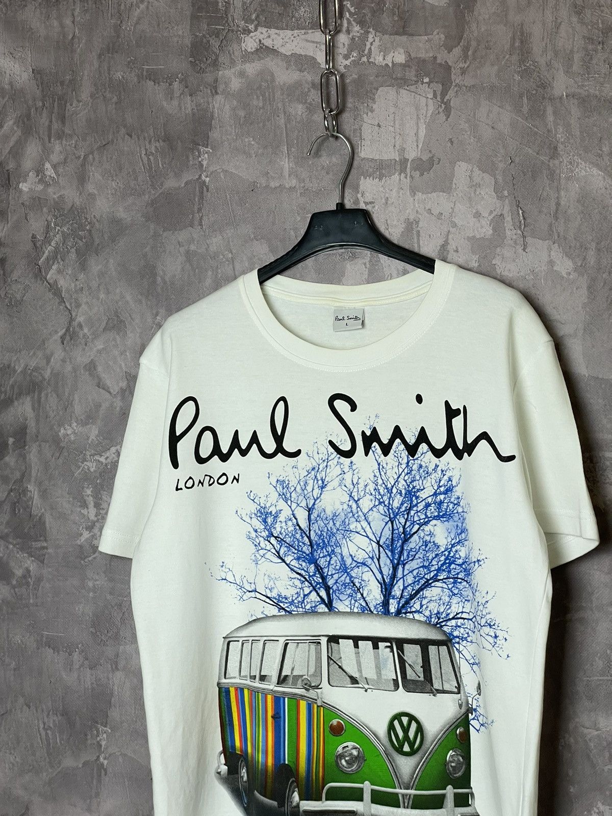 Designer × Paul Smith Paul Smith Big Logo Car Print T Shirt Size US L / EU 52-54 / 3 - 2 Thumbnail