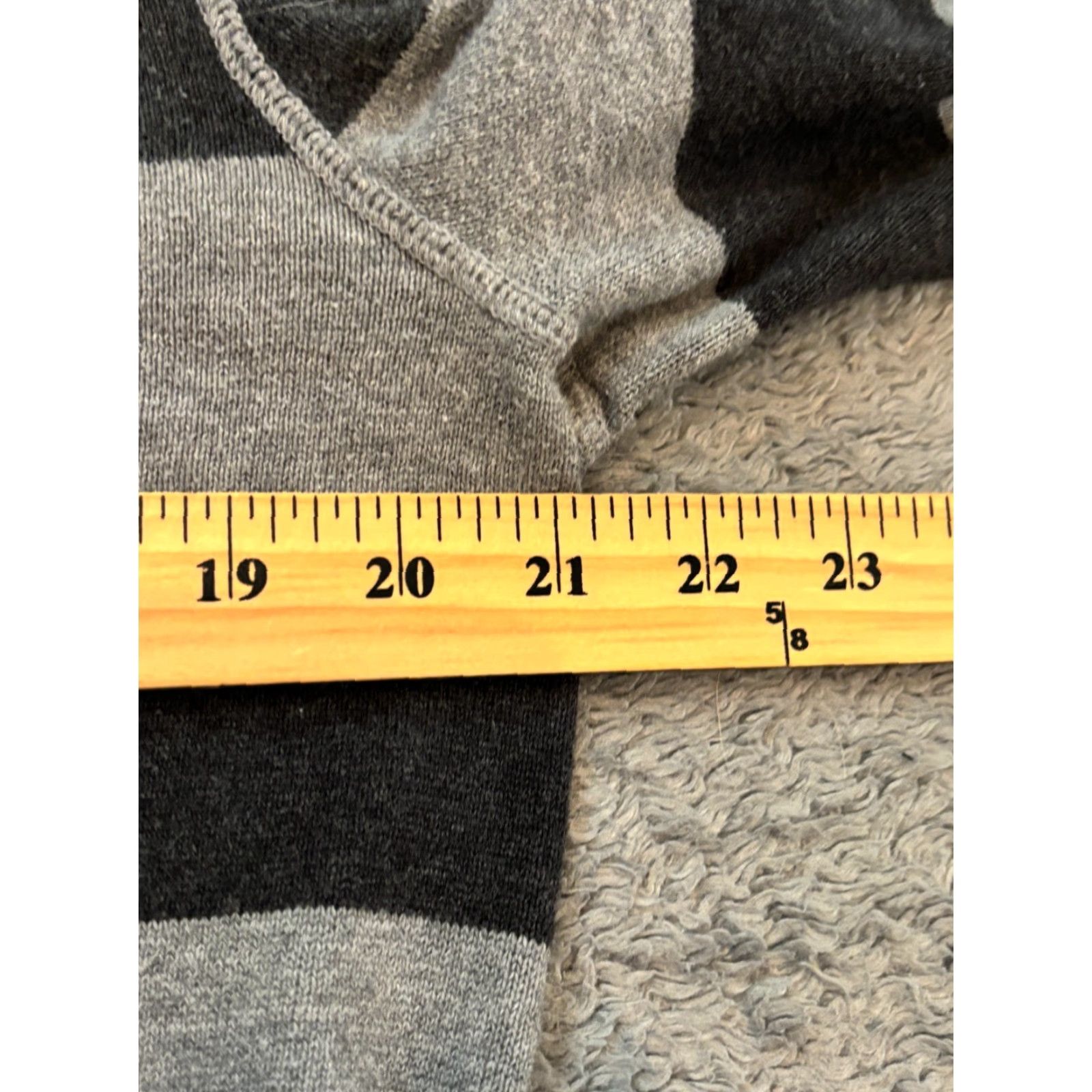 Banana Republic Banana Republic Sweater Mens 1/4 Zip Striped Pullover Long Sleeve Gray Medium Size US M / EU 48-50 / 2 - 3 Thumbnail