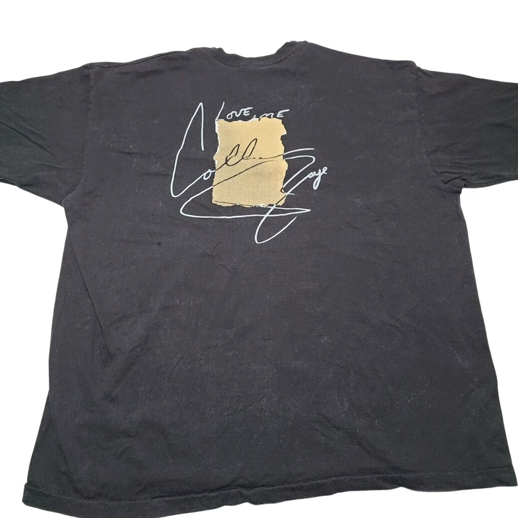 Hanes VINTAGE Collin Raye T-Shirt Men's XL Concert 90s Promo Black Short Sleeve Crew Neck Graphic Print Double-Sided Men Size US XL / EU 56 / 4 - 2 Thumbnail