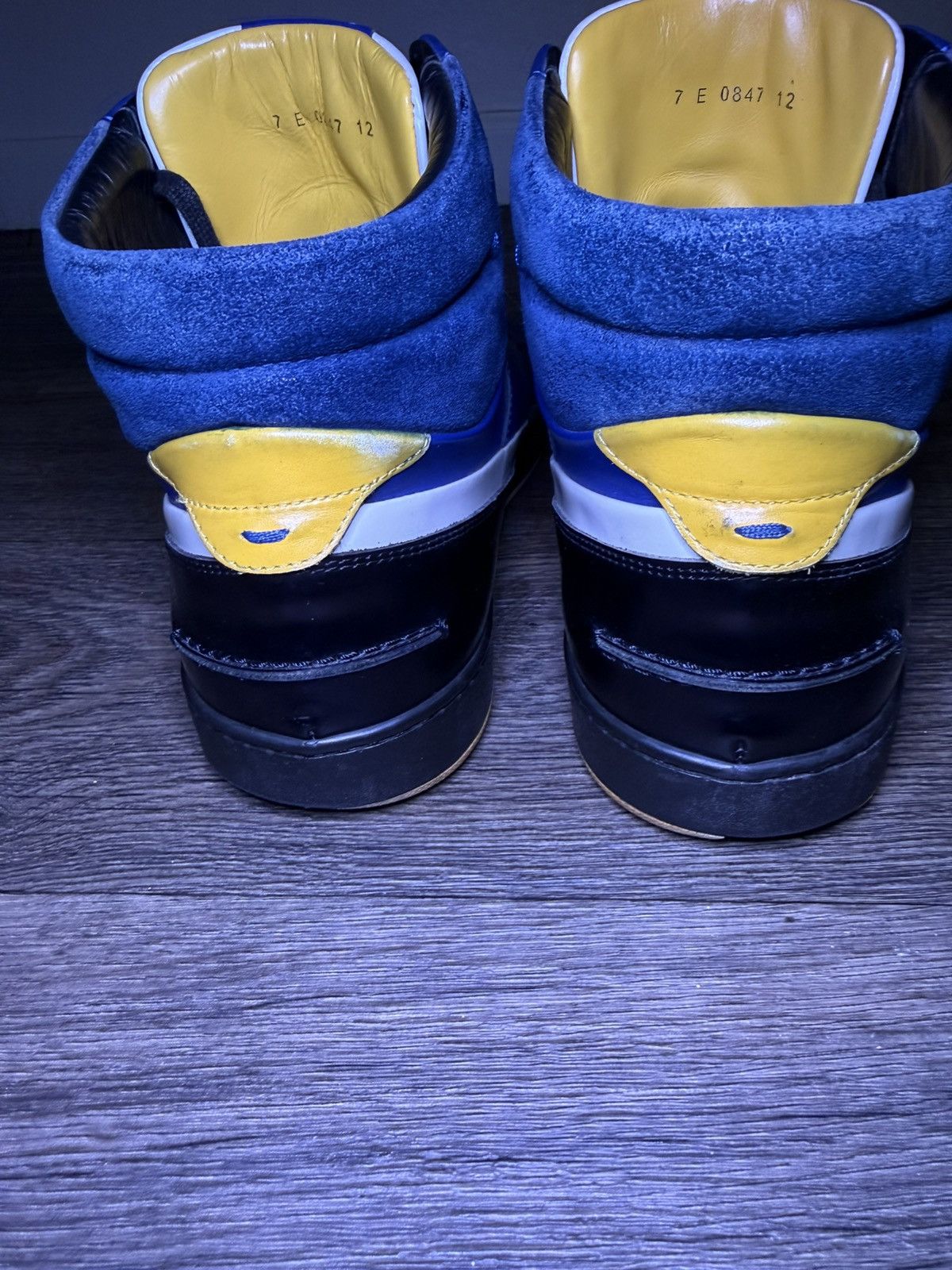 Fendi Fendi High-Top Sneakers - Blue Leather & Suede - Size 12 Size US 12 / EU 45 - 5 Thumbnail