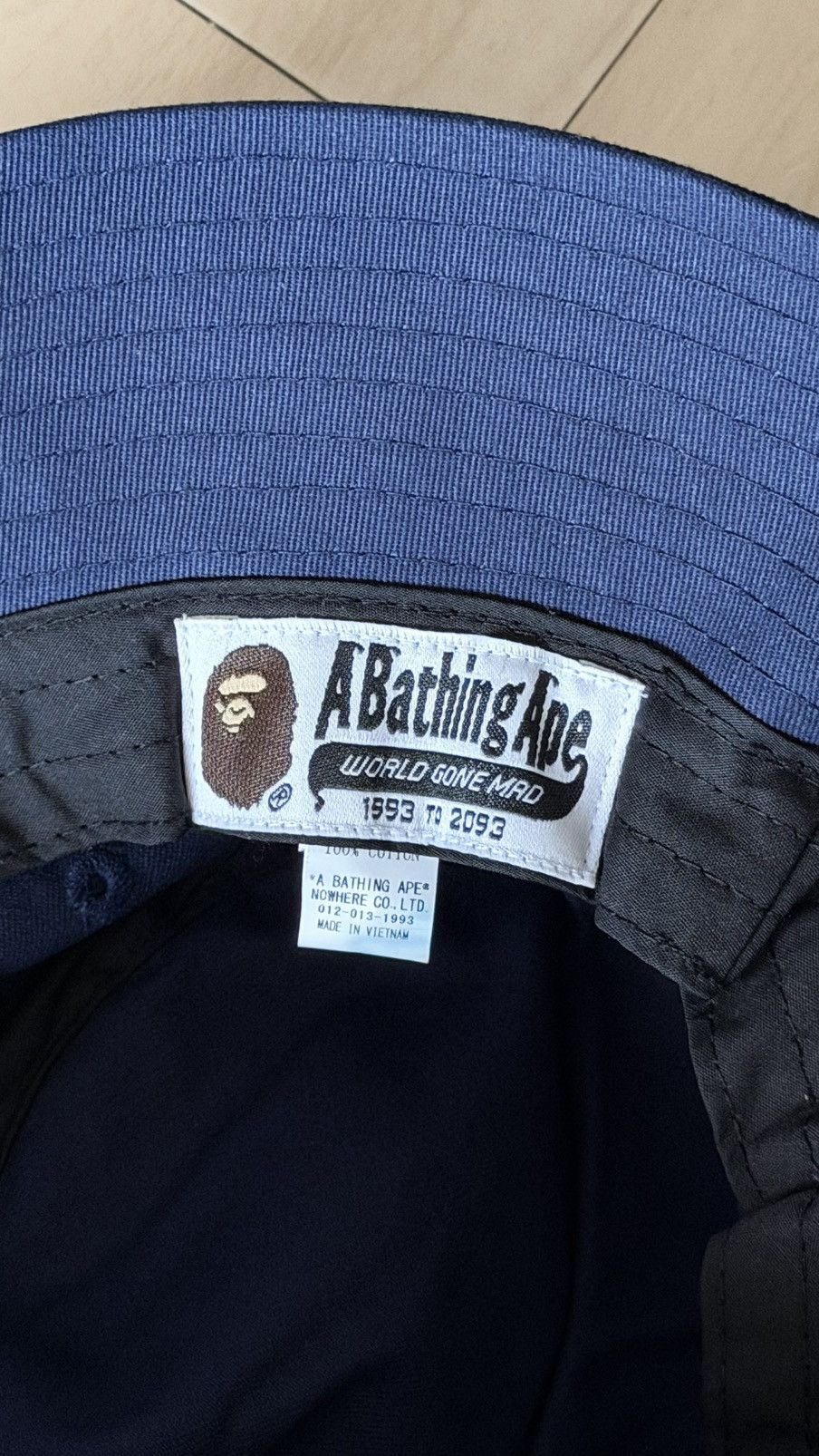 Bape Navy bucket hat Size ONE SIZE - 2 Thumbnail