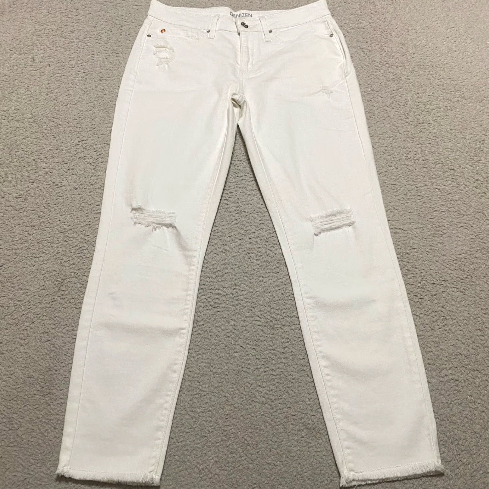Denizen DENIZEN Levis Jeans Womens 5 Denim Boyfriend Mid Rise Distressed 5-Pocket Design Slim Fit Mens Womens Size 27" / US 4 / IT 40 - 2 Thumbnail
