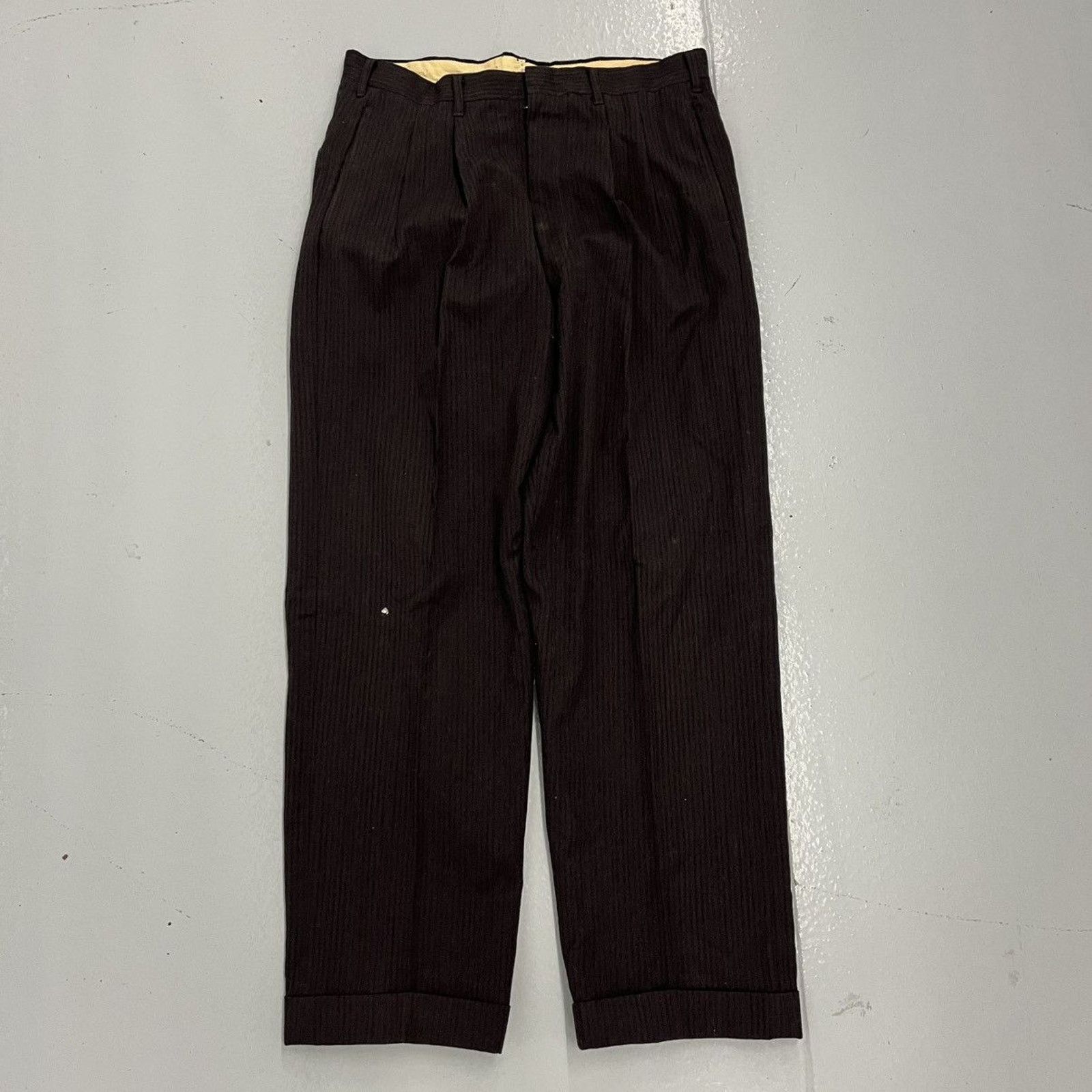 Other Shinzo brand pinstripe pleated baggy trousers | Grailed