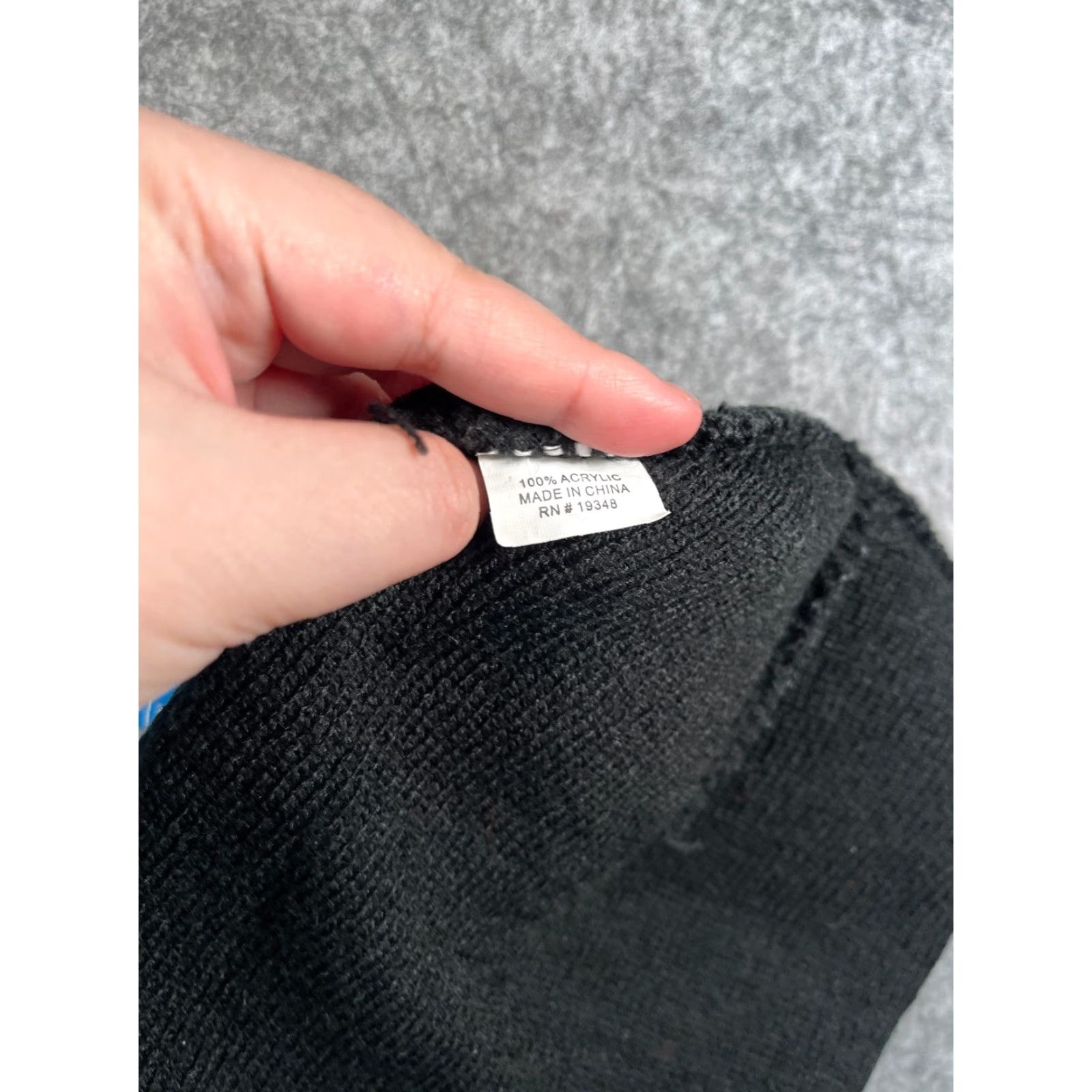 Vintage **Black Knit Beanie Toque Adjustable Lightweight Outdoor Adult One Size Turtle Logo Unisex** Size ONE SIZE - 7 Thumbnail