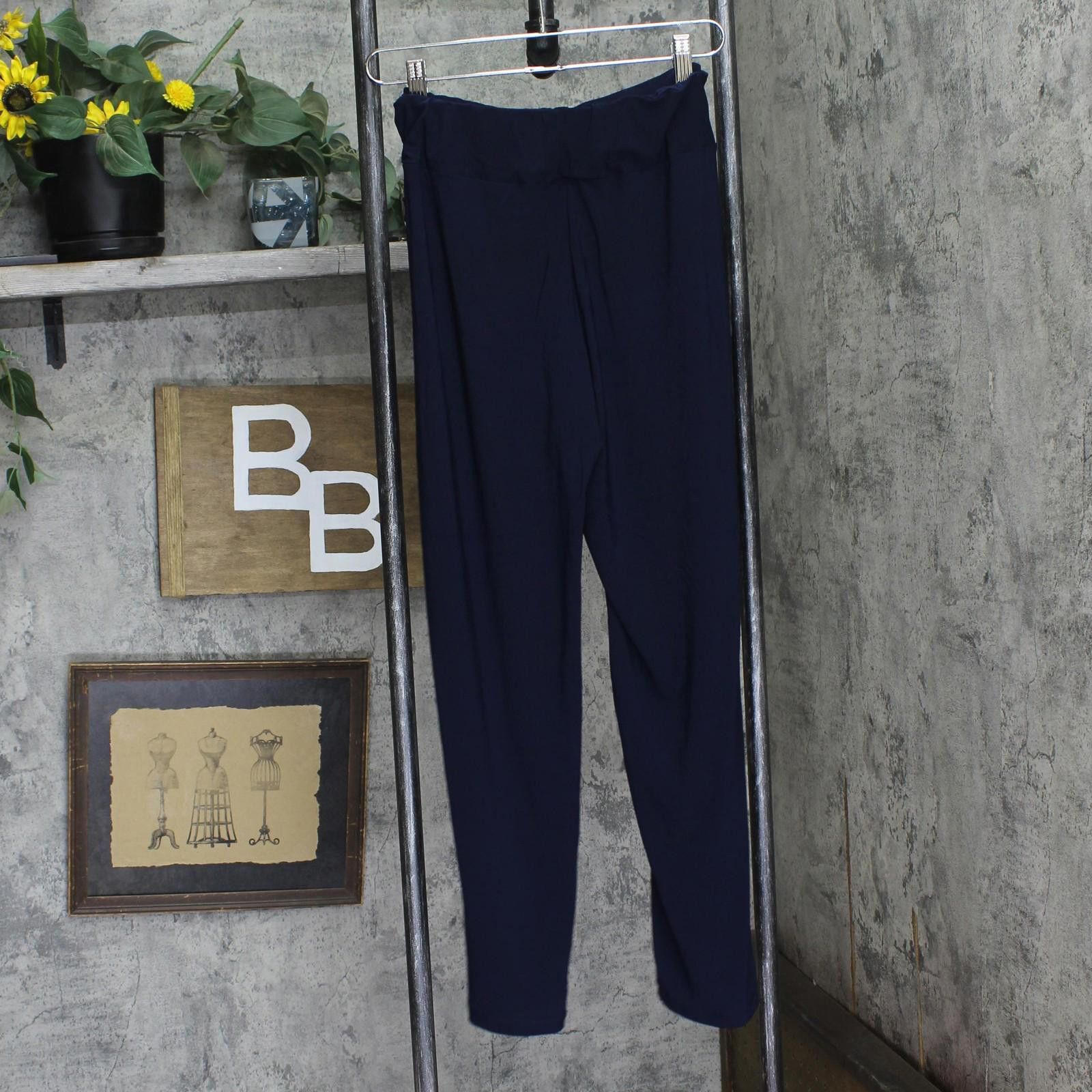 Other Nwt Ny Collection Pull On Pants With Sash Navy Blue Pm Size 32" / US 10 / IT 46 - 2 Thumbnail