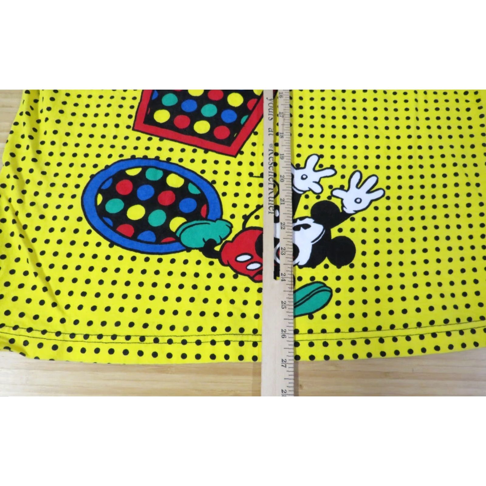CO VINTAGE Mickey And Co T Shirt Adult Medium Yellow Mickey Mouse Logo Crew Neck Short Sleeve US Made Size US M / EU 48-50 / 2 - 8 Thumbnail