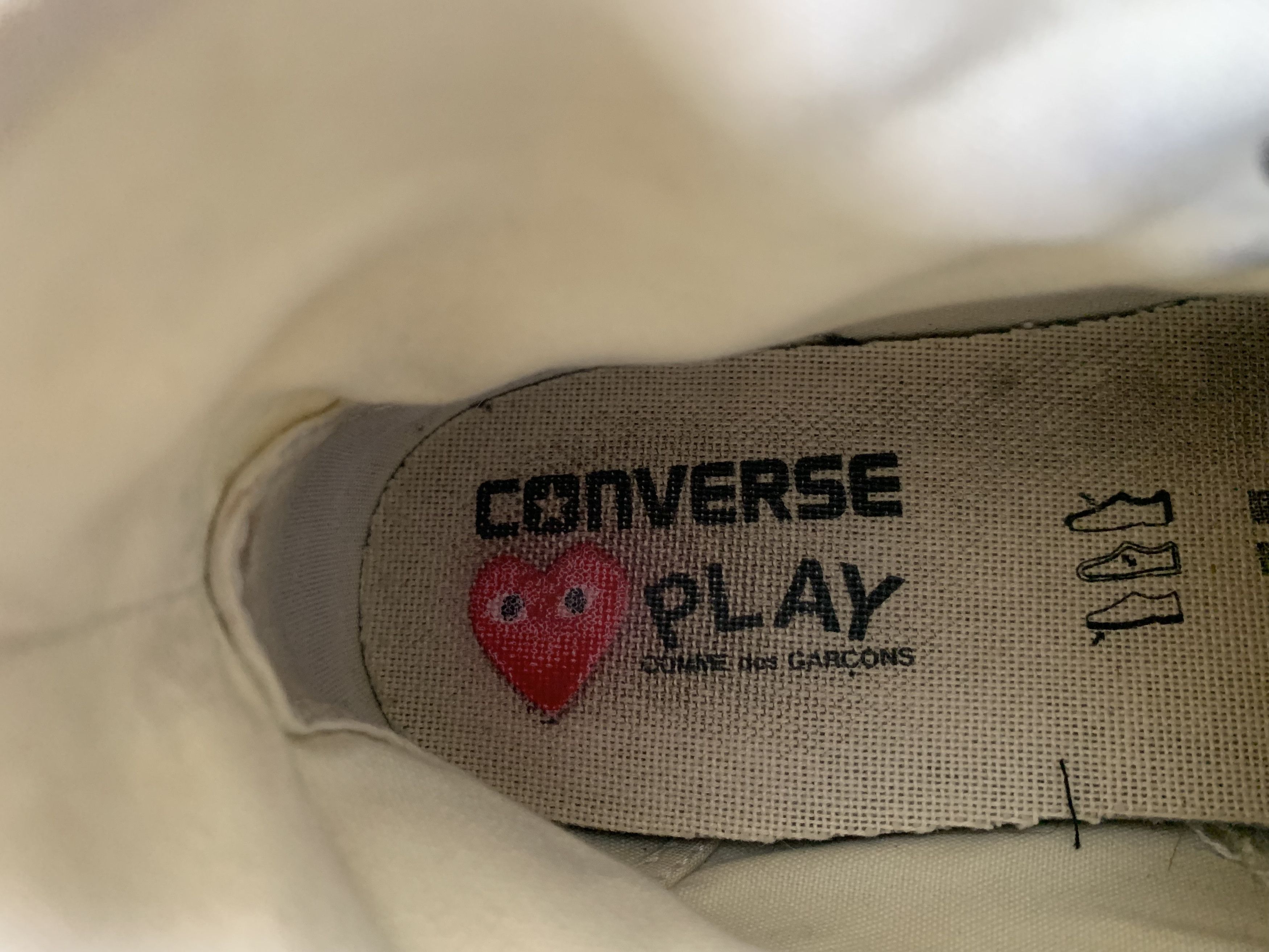 Comme des Garcons PLAY × Converse Converse x Comme Des Garcons Play High Top Unisex Sneakers Size US 6.5 / IT 36.5 - 13 Thumbnail