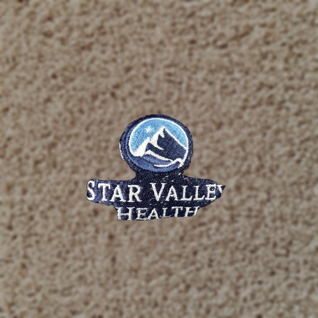 Vintage Star Valley Health Hat Beanie Mens One Size Blue Knit Striped Casual Winter Size ONE SIZE - 1 Thumbnail