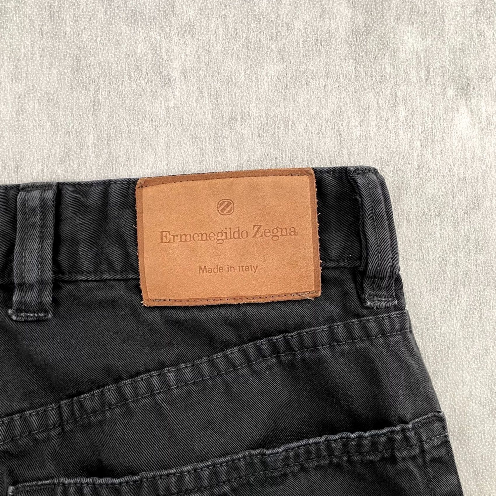 Ermenegildo Zegna Ermenegildo Zegna Jeans Adult 32 Black Denim 5-Pocket Logo Zipper Zegna City Mens Size US 32 / EU 48 - 3 Thumbnail