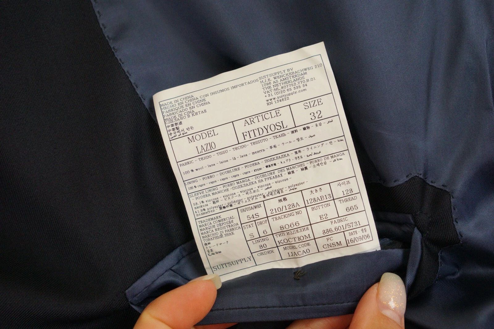 Suitsupply Men Suitsupply Suit Lazio Vitale Barberis Canonico 32 US54S Size 54R - 7 Thumbnail
