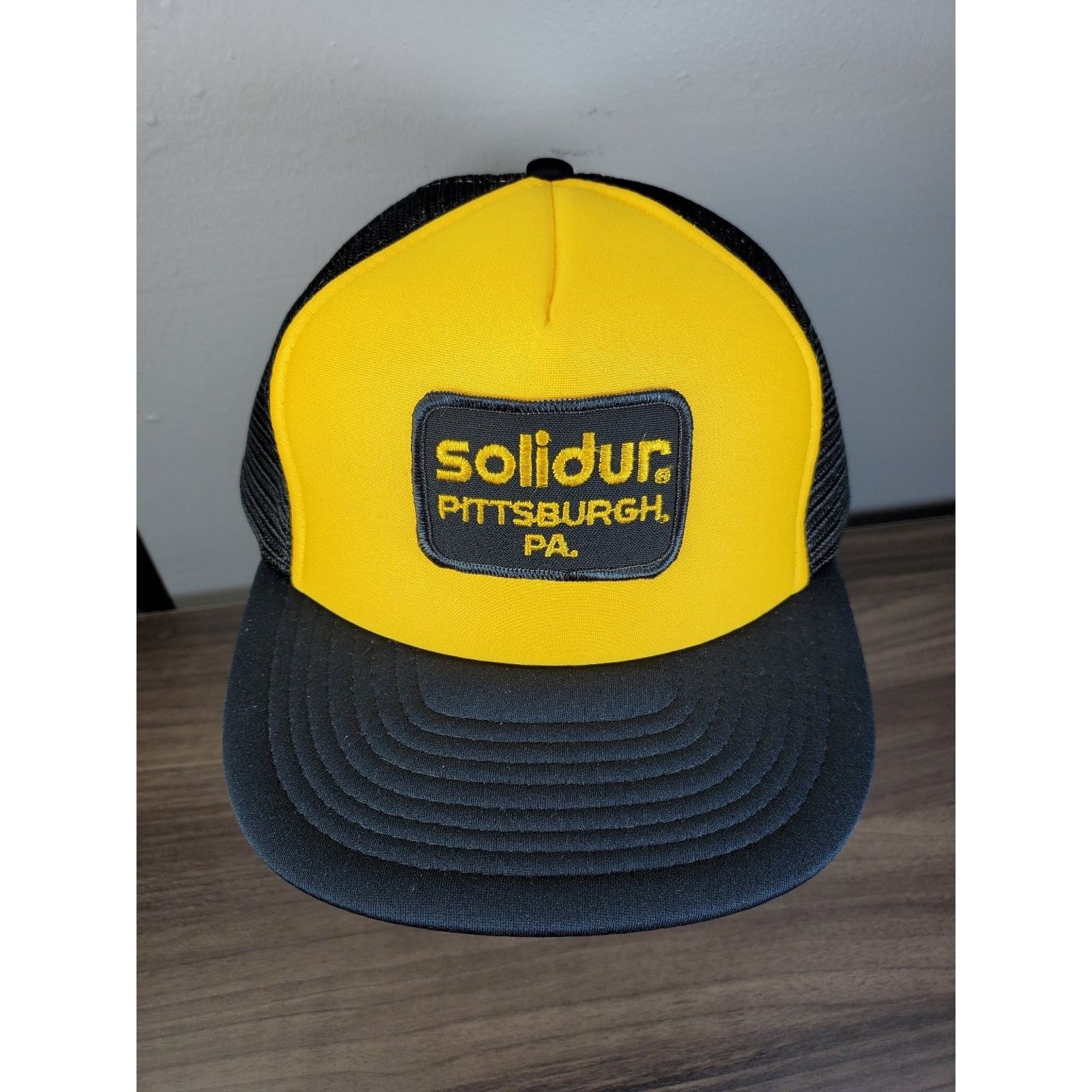 Vintage Solidur Snapback Cap Pittsburgh PA Trucker Hat Pennsylvania Size ONE SIZE - 1 Thumbnail