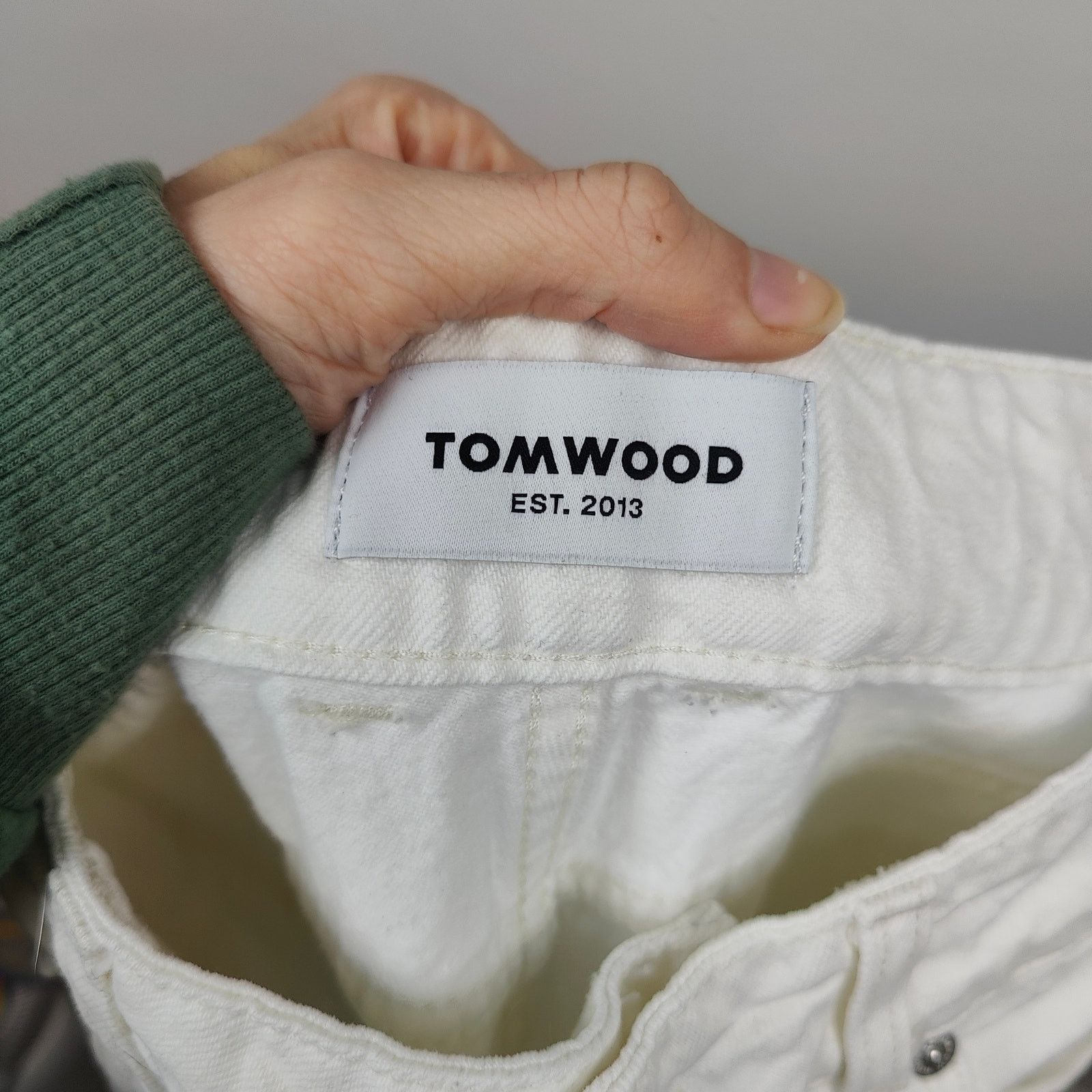 Tom Wood Tom Wood W Straight Jeans Womens 27x30 Vintage White Size 27" / US 4 / IT 40 - 7 Thumbnail