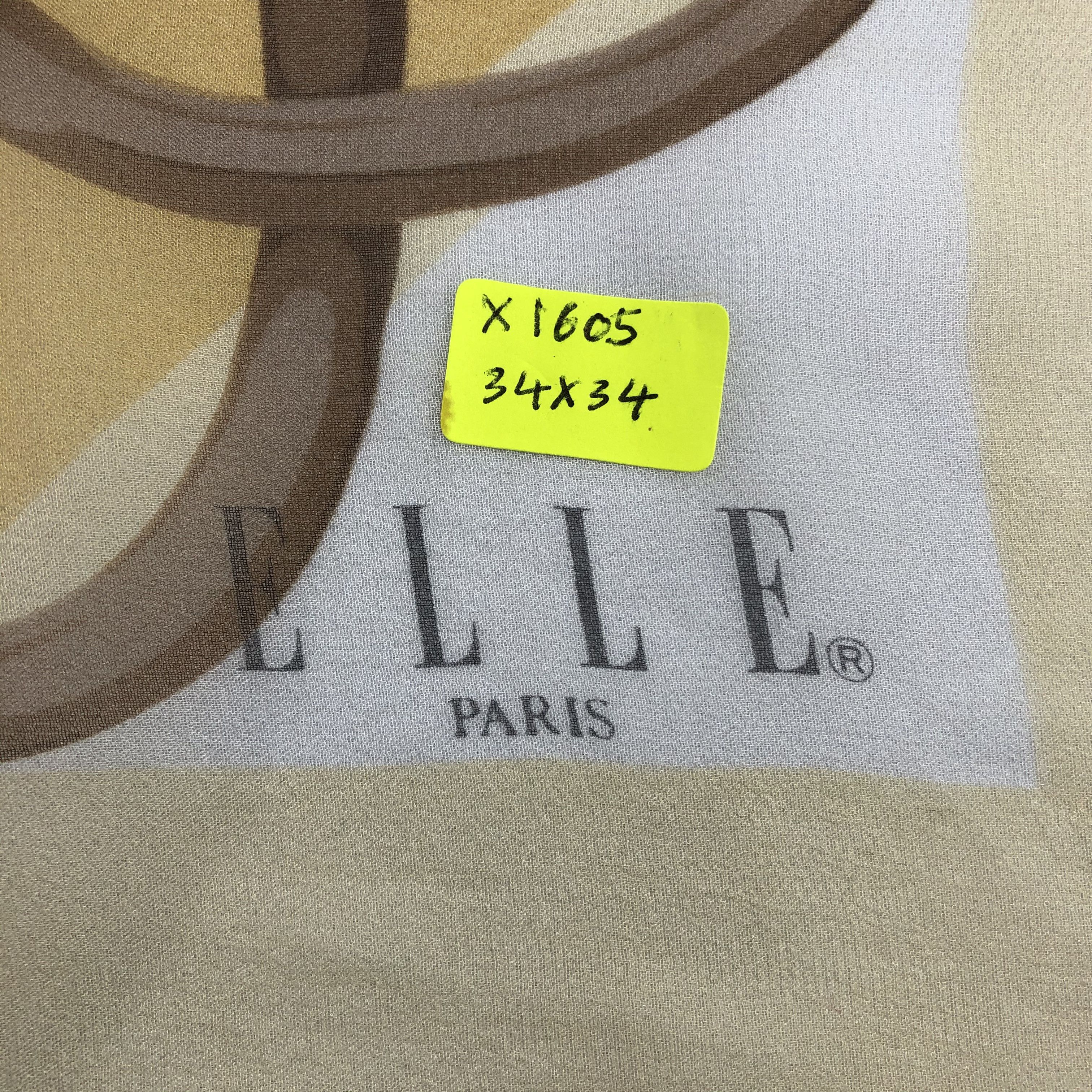 Vintage Vintage Elle Paris Silk Scarf Size ONE SIZE - 6 Thumbnail