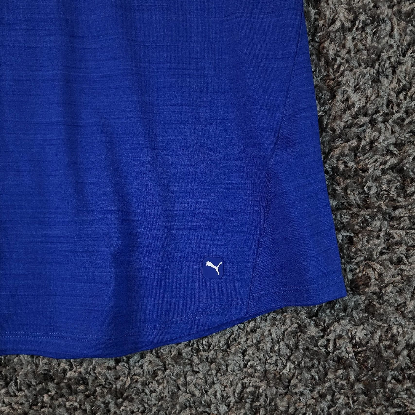 Puma VINTAGE PUMA Women's Polo Top Activewear V-Neck Dry Cell Blue Size Small Women Size S / US 4 / IT 40 - 4 Thumbnail