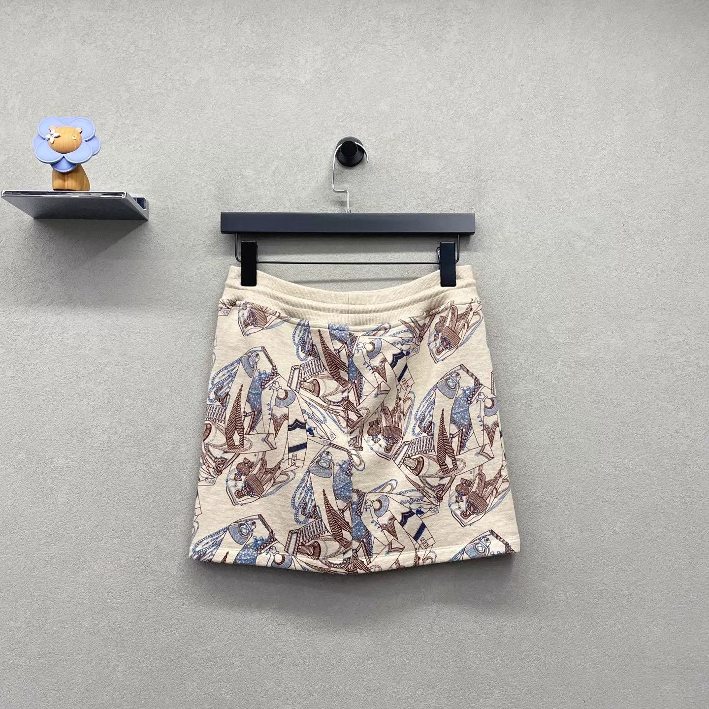 Hermes Hermes Abstract Print Artistic Unique Skirt 34 Size 25" / US 0 / IT 36 - 3 Thumbnail