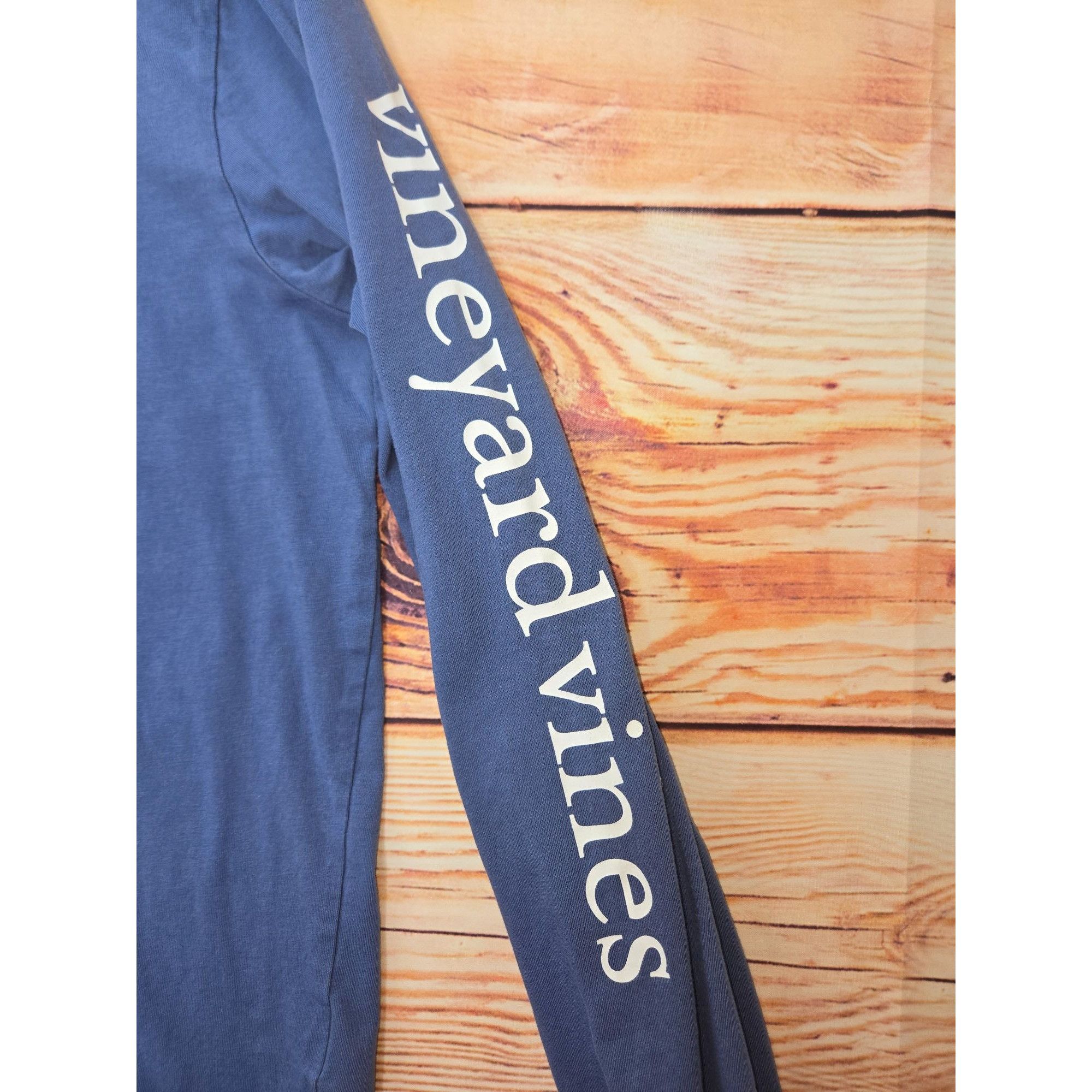 Vineyard Vines Vineyard Vines Mens Blue Long Sleeve Pocket T-Shirt Whale Lo Size US M / EU 48-50 / 2 - 6 Thumbnail