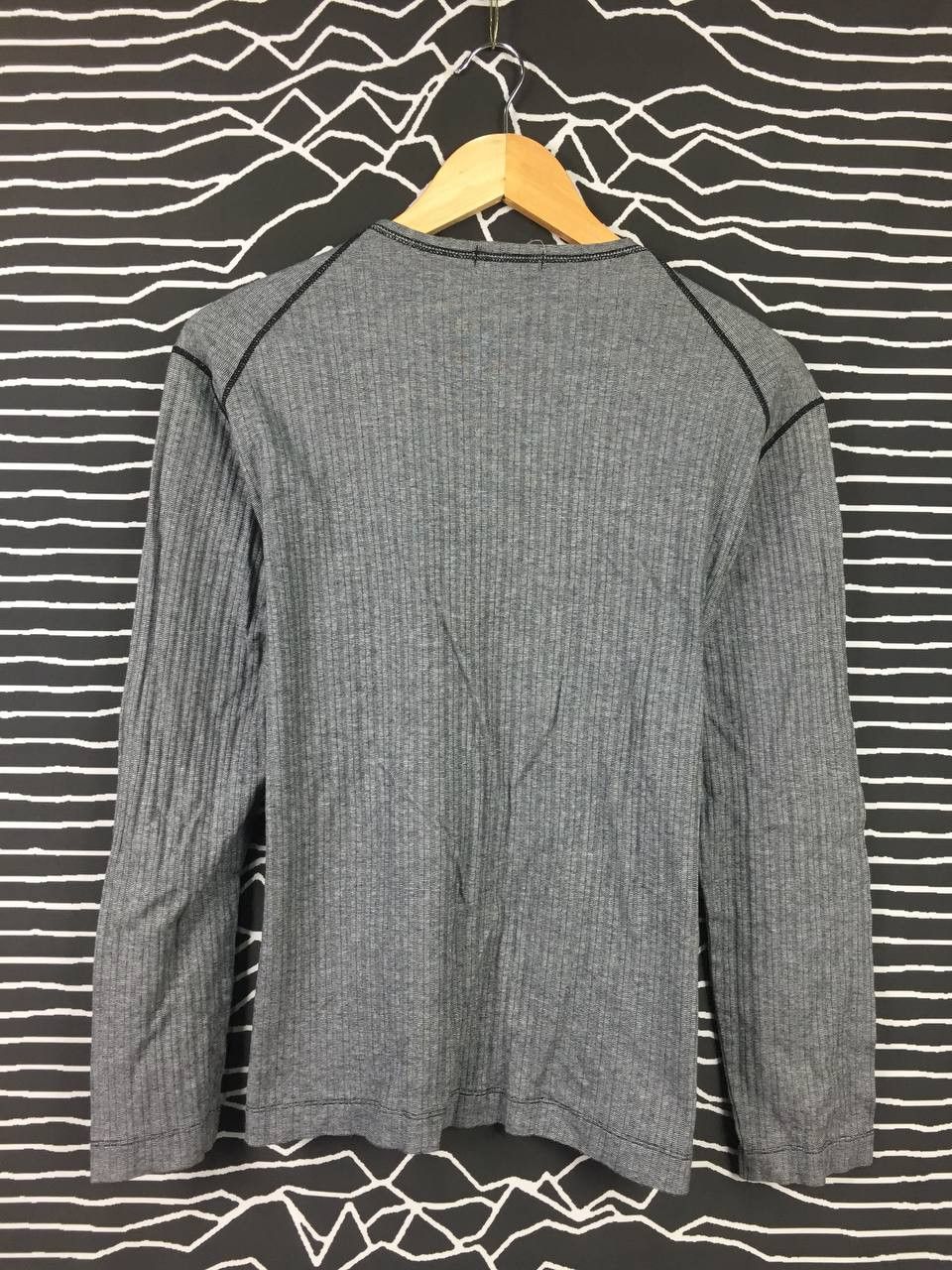 Allegri Vtg Allegri Ribbed Knit V-Neck Long Sleeve Designer Tee Size US M / EU 48-50 / 2 - 4 Thumbnail