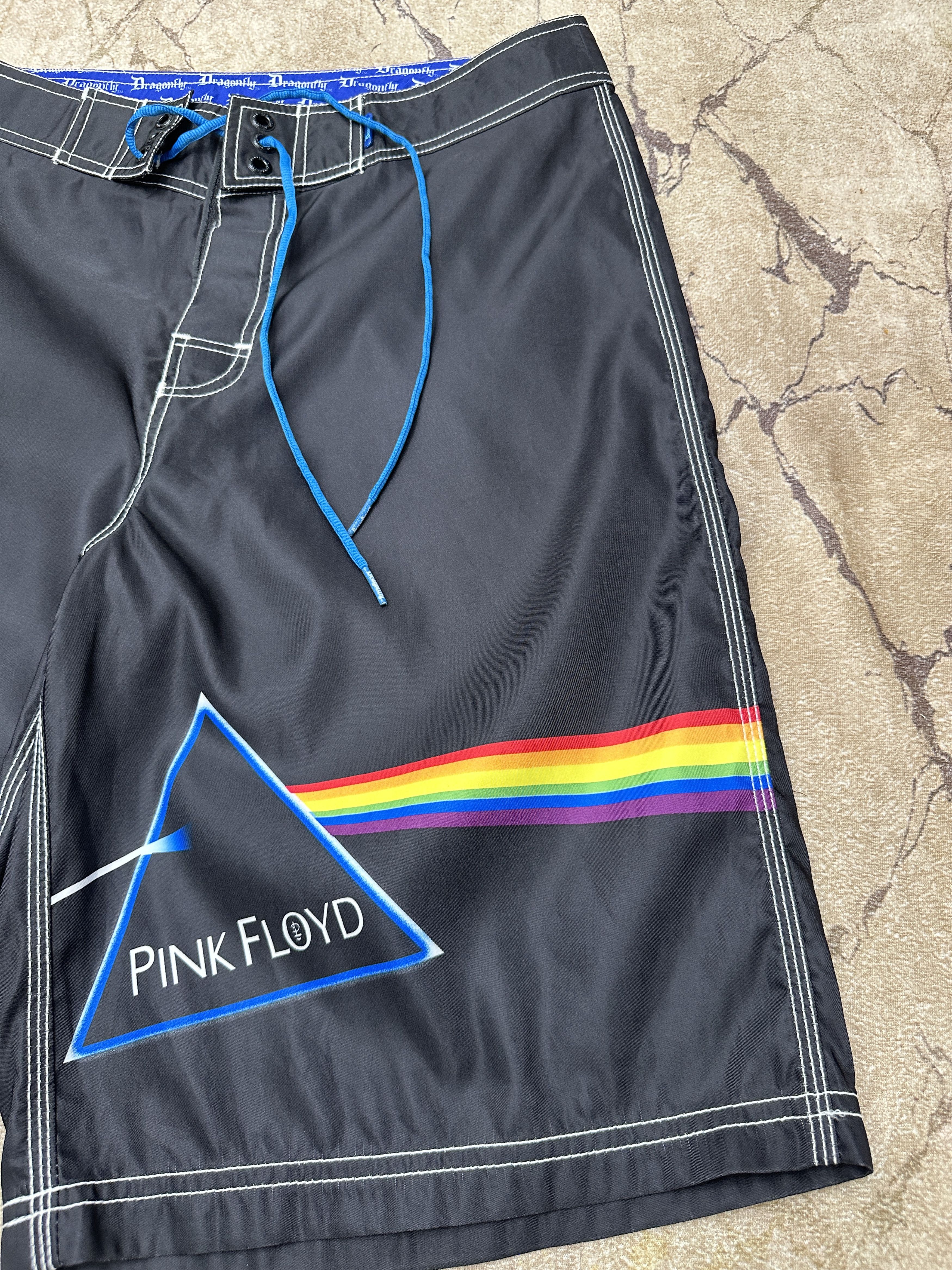Sundek Dragon Fly Pink Floy Long Board Shorts Trunks Size 32 S M Size US 32 / EU 48 - 11 Thumbnail
