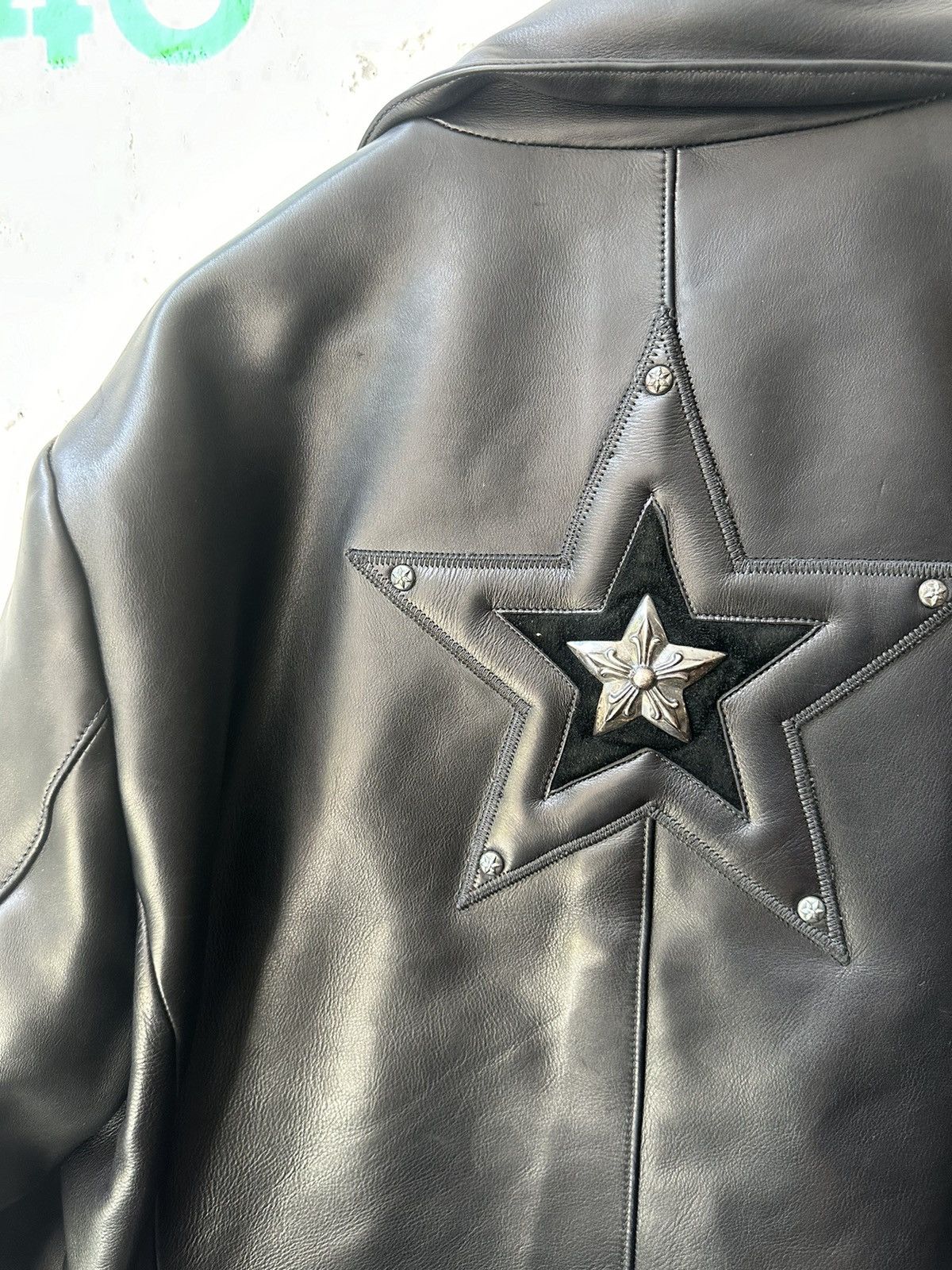 Chrome Hearts 3XL XXXL CHROME HEARTS 1 of 1 LEATHER PATCH JACKET BLAZER ! Size US XXL / EU 58 / 5 - 9 Thumbnail