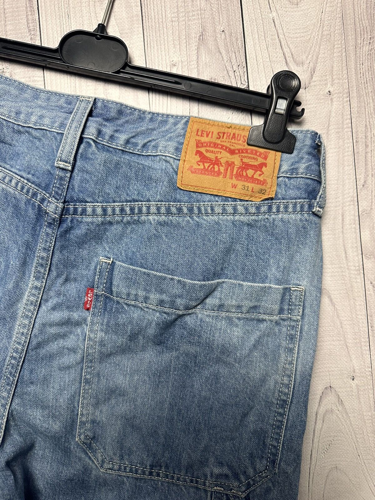 Levi's Vintage Clothing × Vintage Vintage Levi’s Work pants denim pockets size 31/34 Size US 31 - 4 Thumbnail