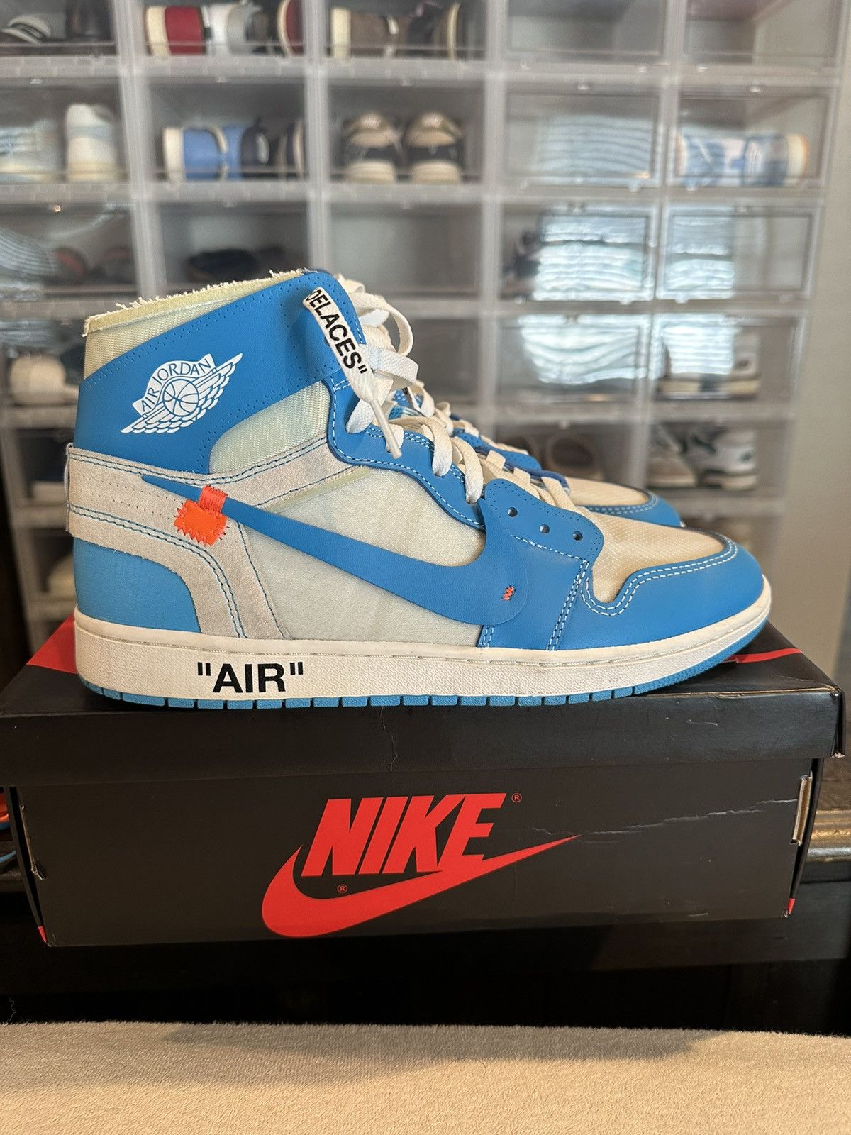 Jordan Brand × Nike × Off-White Off White x Air Jordan 1 High ‘UNC ...