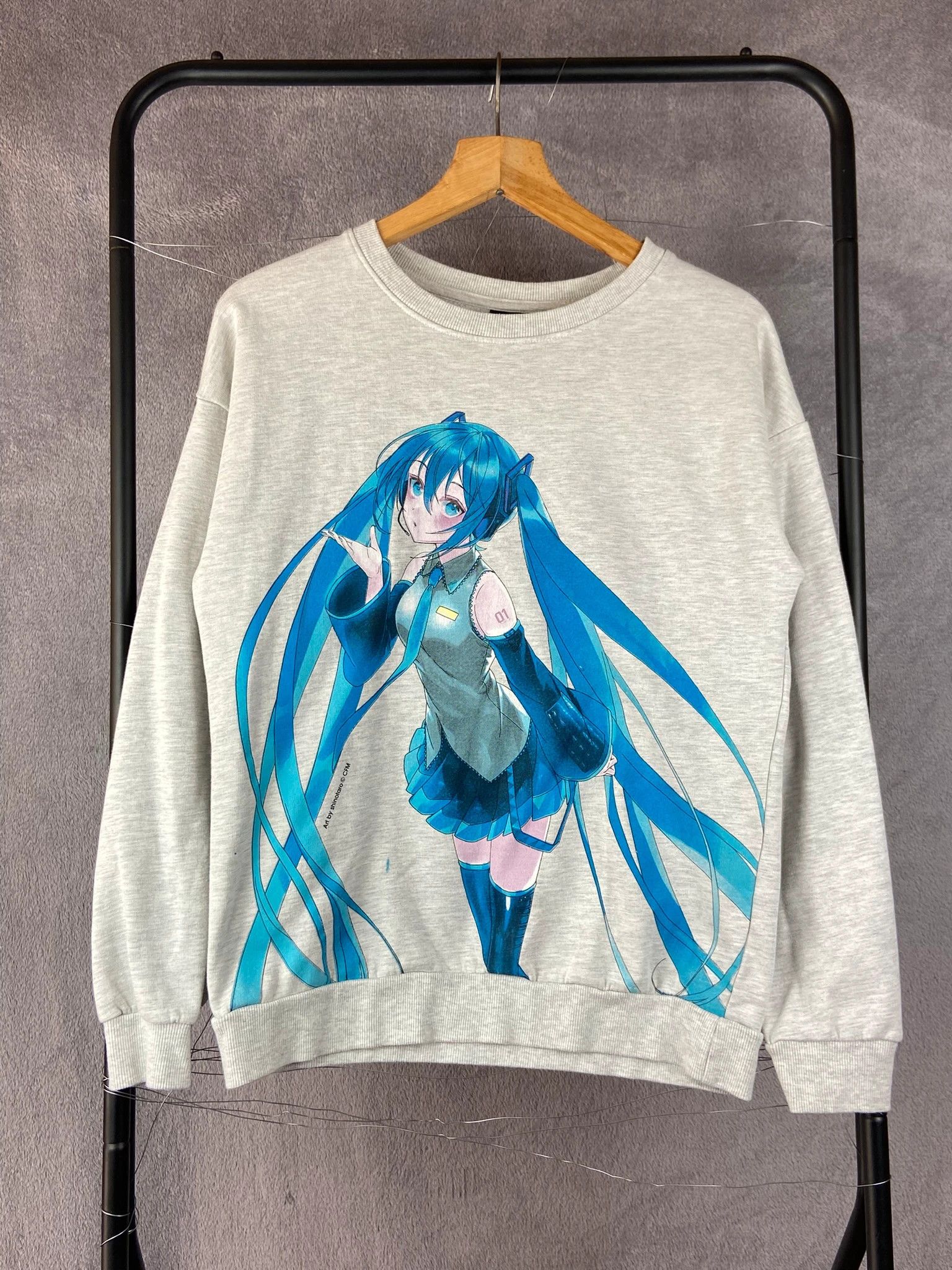 Anime Anime sweatshirt grey vintage retro streetwear casual otaku Size US M / EU 48-50 / 2 - 1 Thumbnail