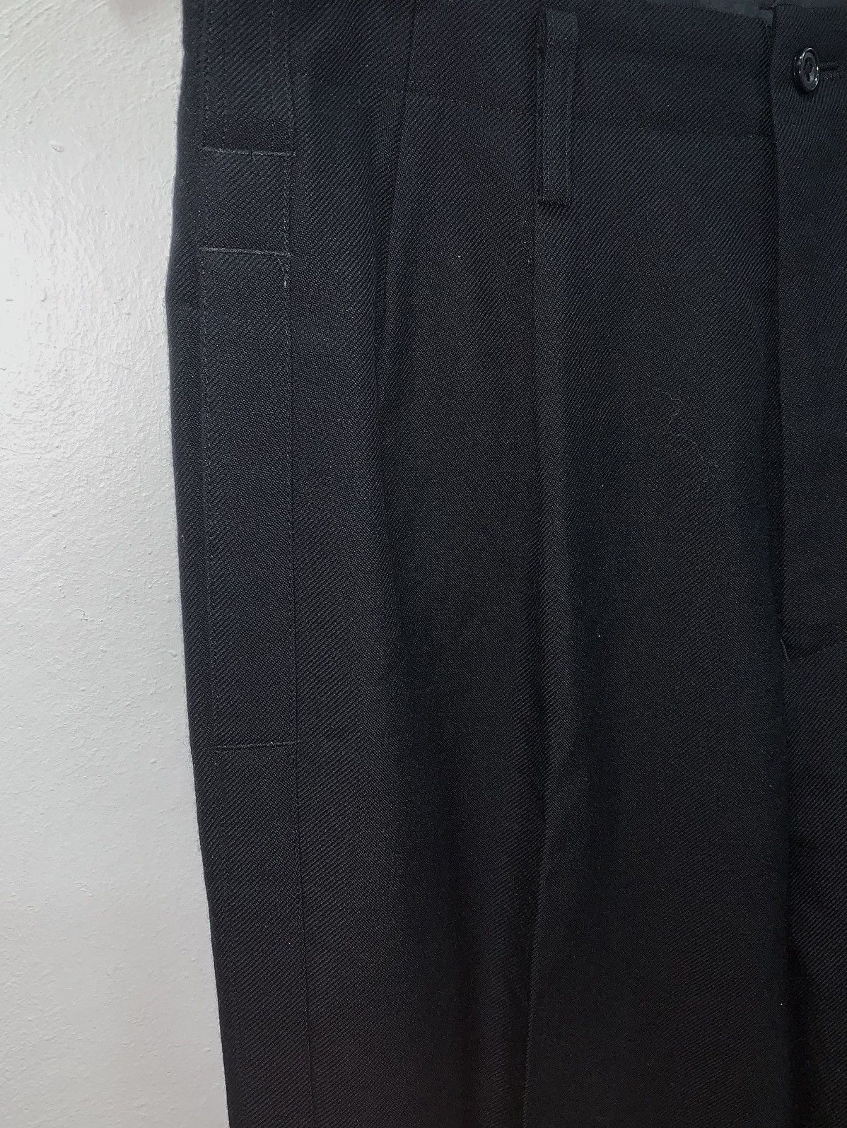 Y's for Men 90’s YOHJI YAMAMOTO - Y’s FOR MEN SOLID WOOL TROUSERS Size US 31 - 3 Thumbnail