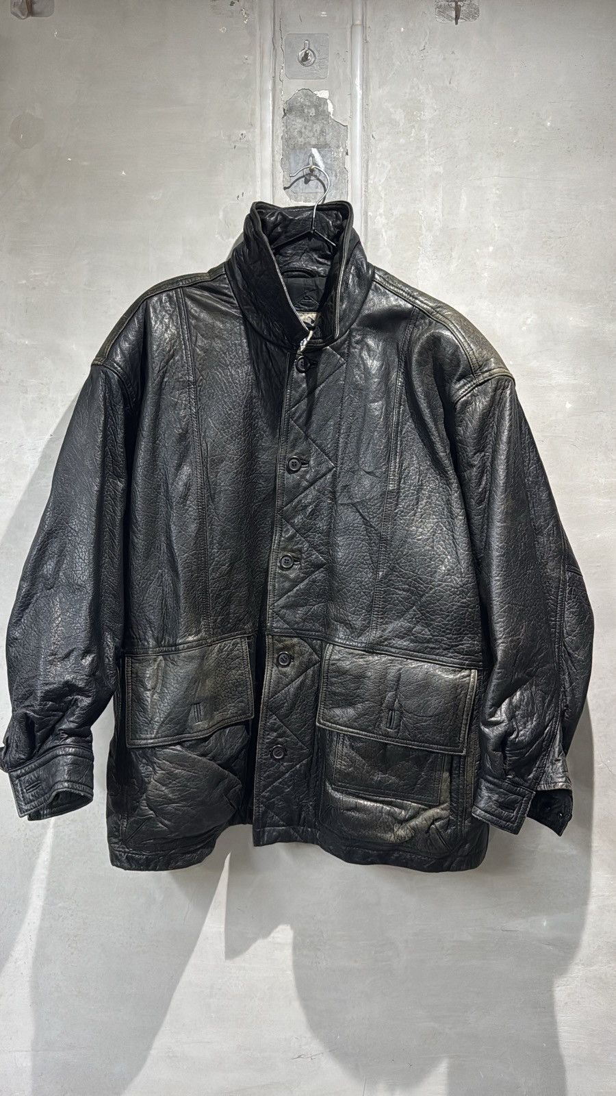Hai Sporting Gear VINTAGE 80s HAI SPORTING GEAR ISSEY MIYAKE LEATHER JACKET Size US L / EU 52-54 / 3 - 1 Thumbnail
