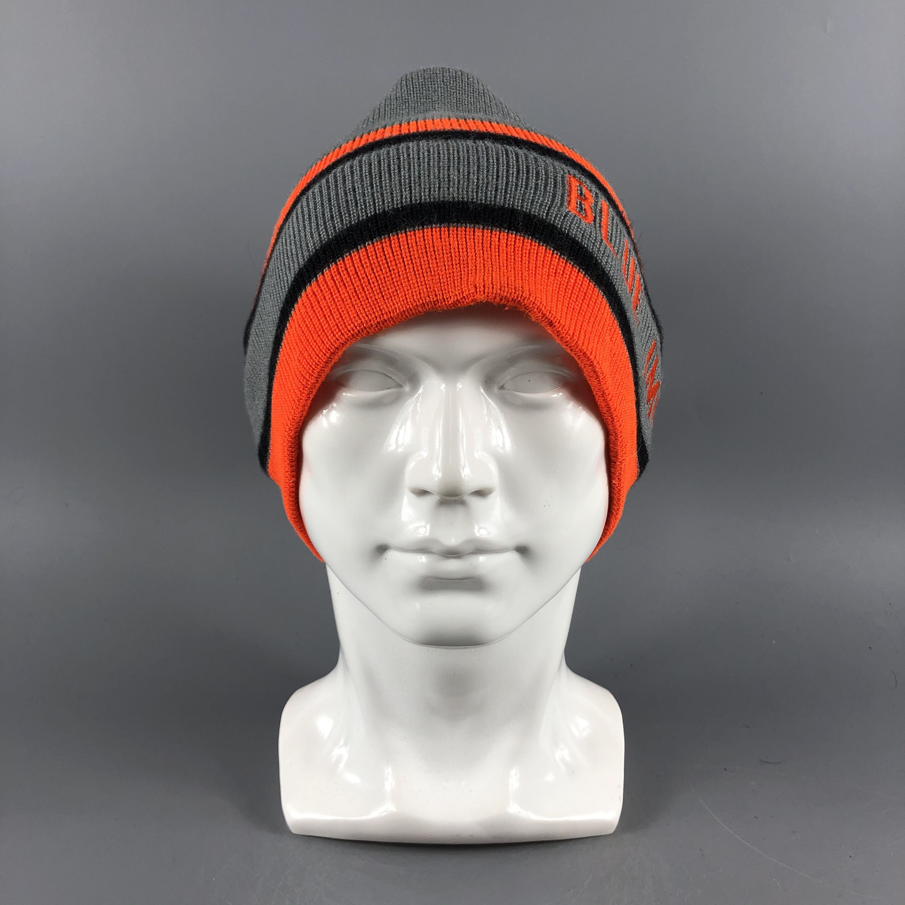 image of Mizuno Hats Blue Impulse Beanie Knit Snow Hat Snow Cap B635, Men's