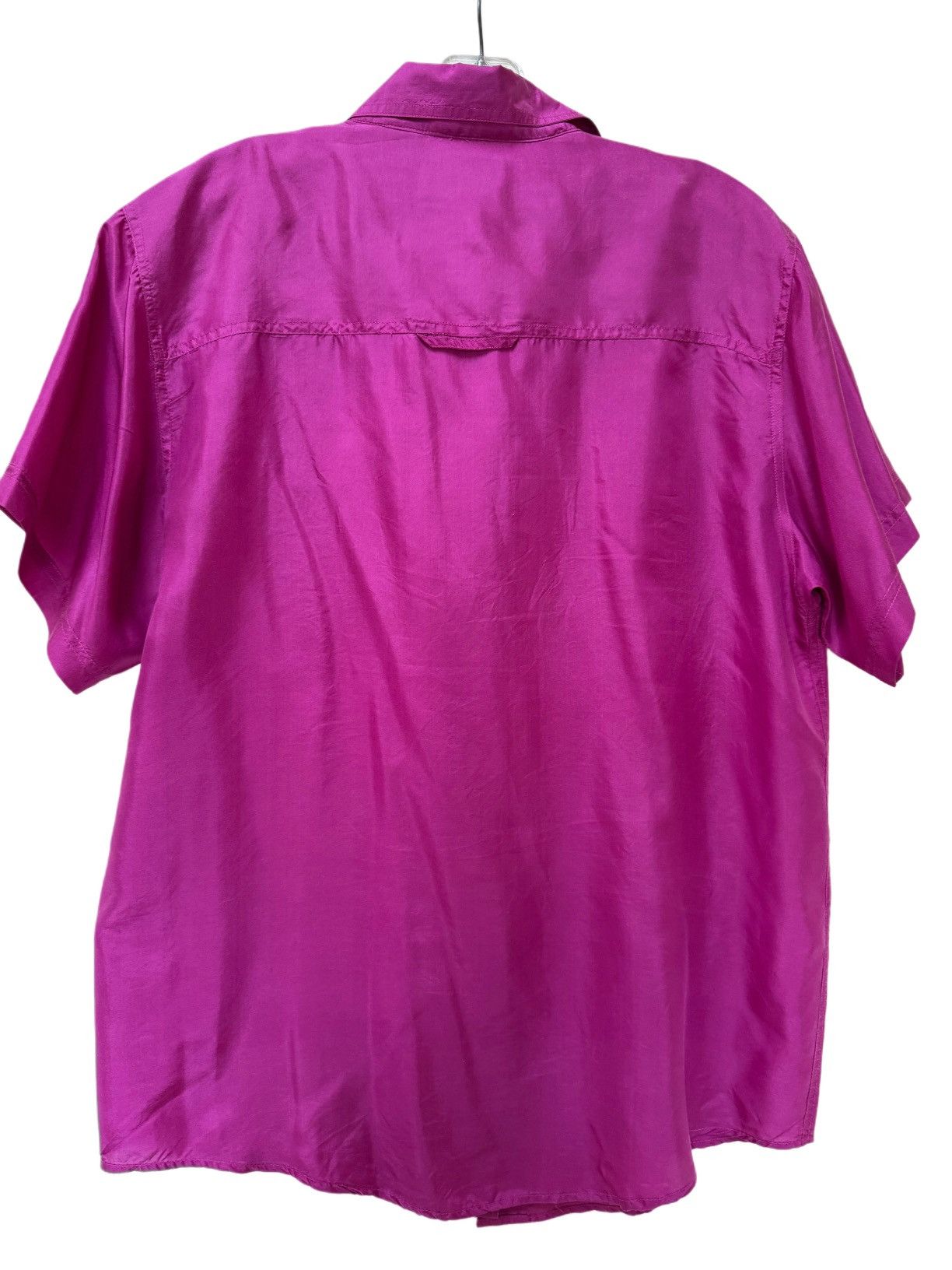 Vintage J & Meiling women’s vintage 90s 100% silk button up hot pink Size M / US 6-8 / IT 42-44 - 5 Thumbnail