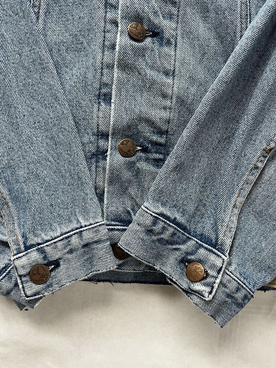 Avirex Avirex USA Made in Italy Denim Jacket – Flight Spec – Size L Size US L / EU 52-54 / 3 - 10 Thumbnail